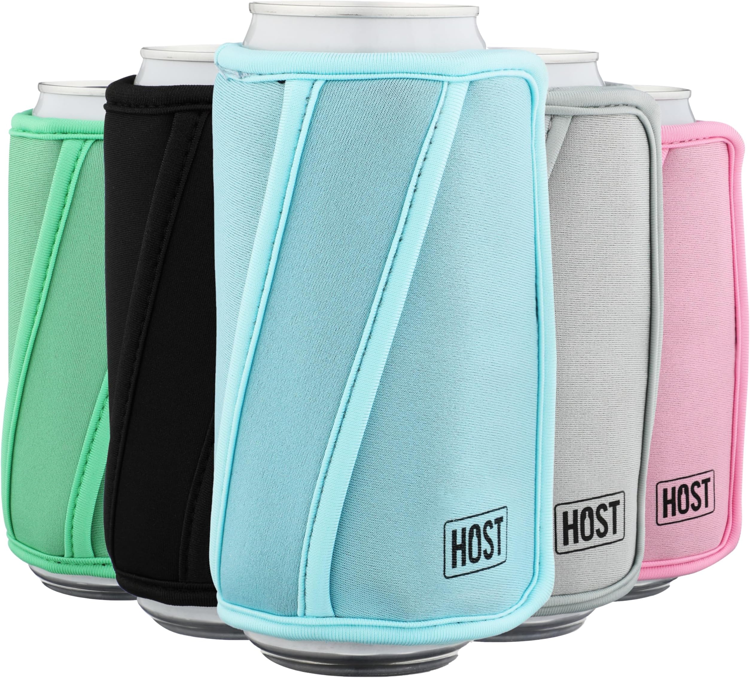 Insta-Chill Slim Can Cooler Flexible Freezable Gel and Ice Pack for 12oz Slim Cans, Ice Blue