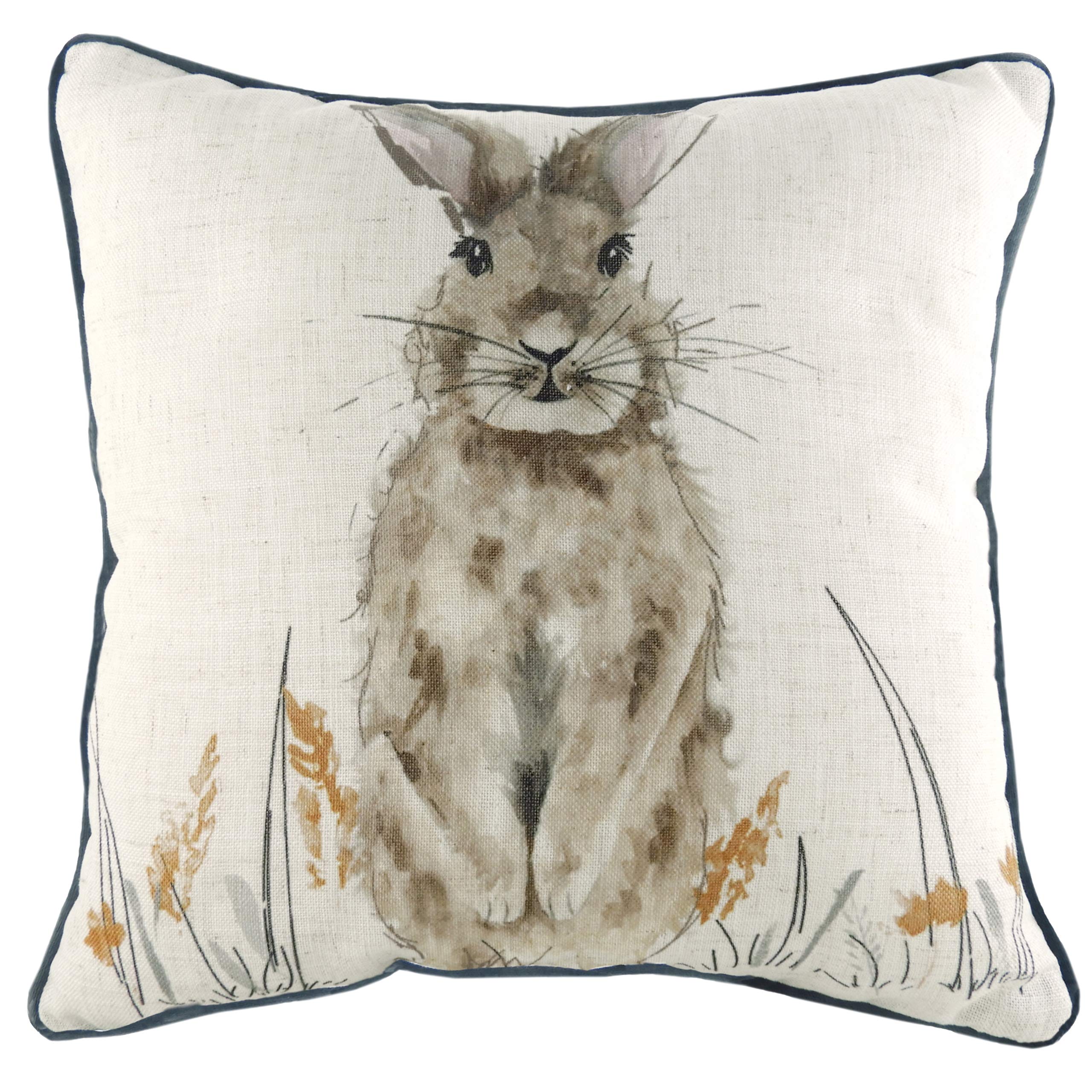 Oakwood Hare Cushion Cover, Multi, 43 x 43cm