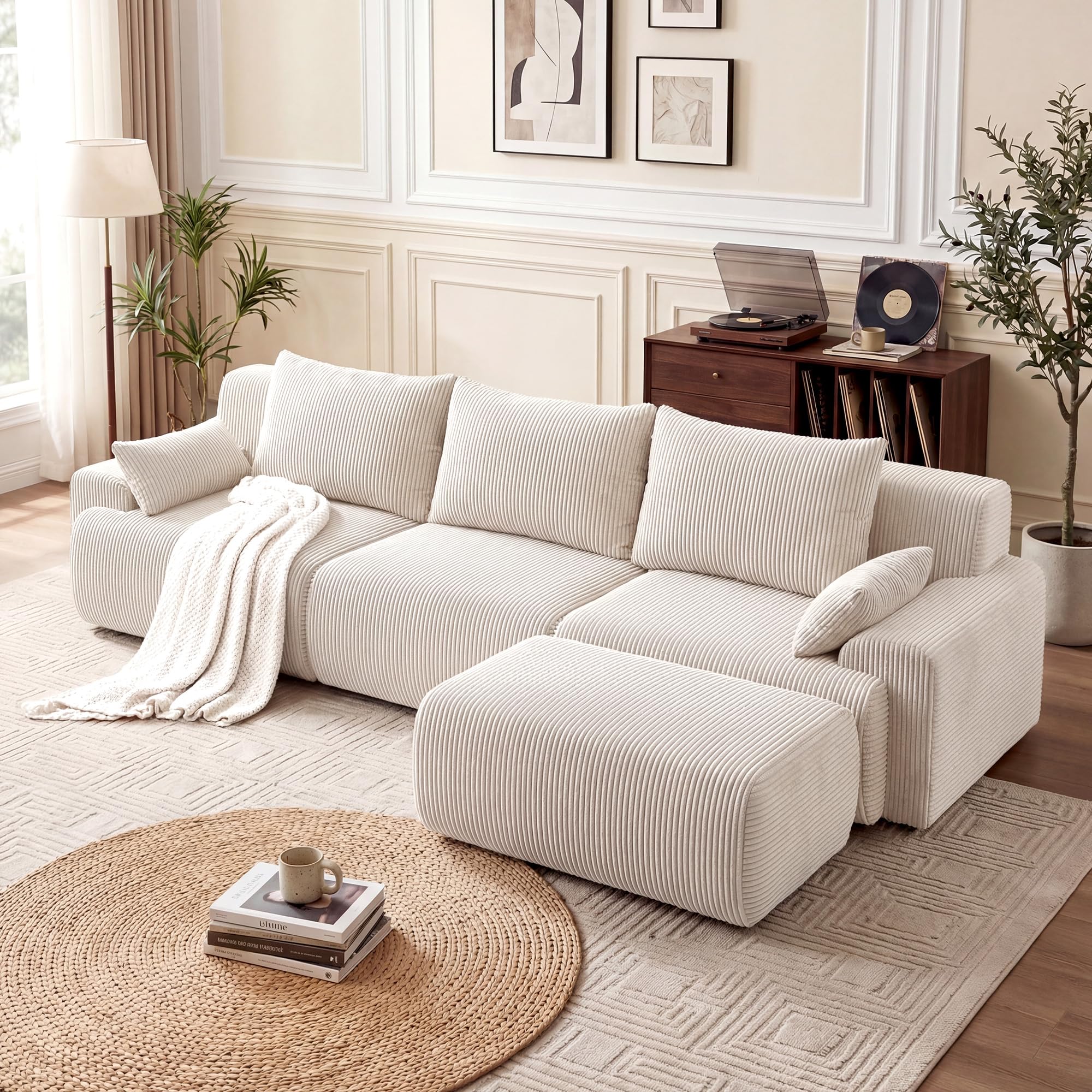 GRUSIGN 118 Sectional Boneless Oversize Modular Couch