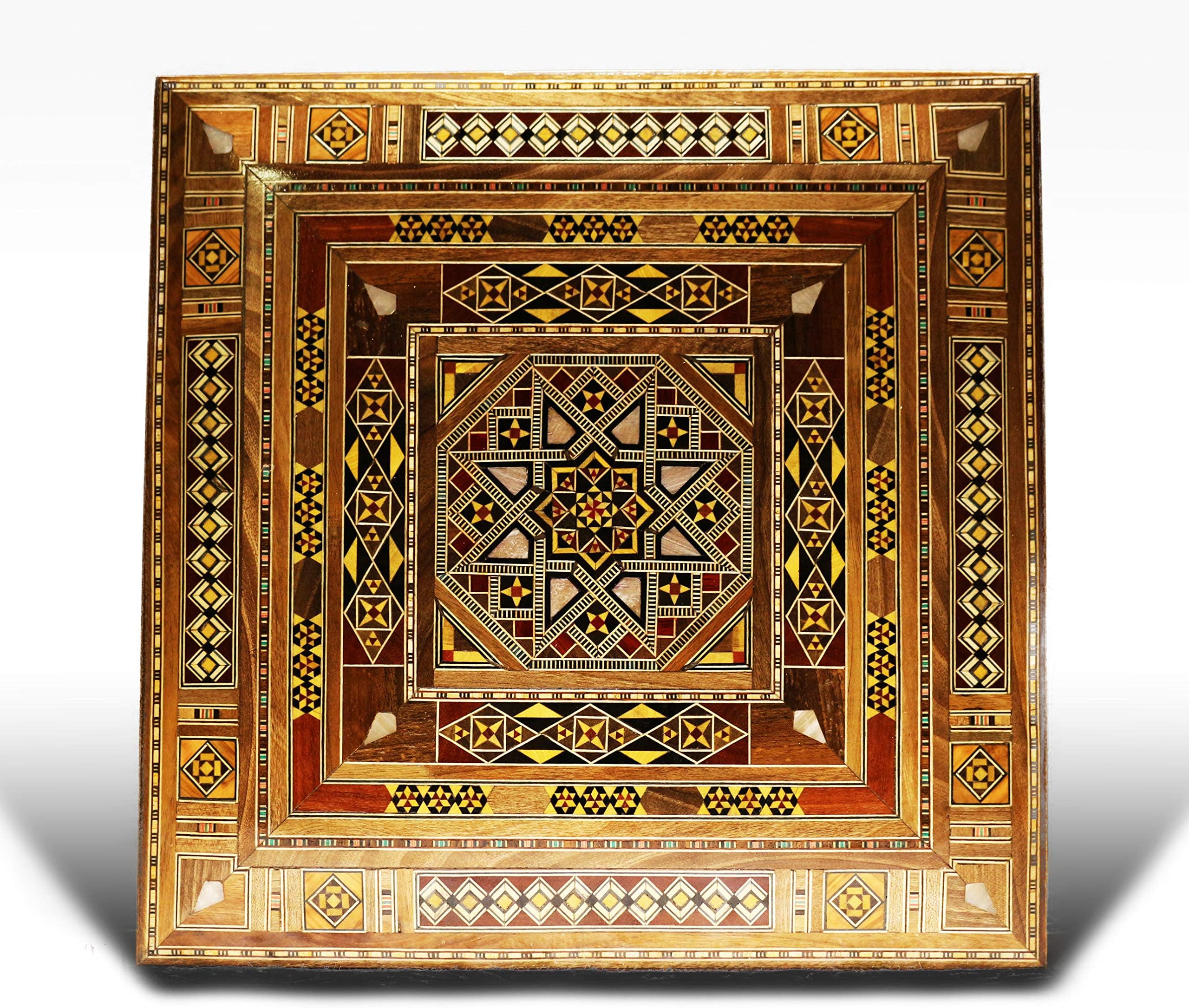 Wooden jewellery chest box cassette ,Marquetry Damask, With mother of Pearl inlaid,Handicrafts,Damaskunst K 2-2 44