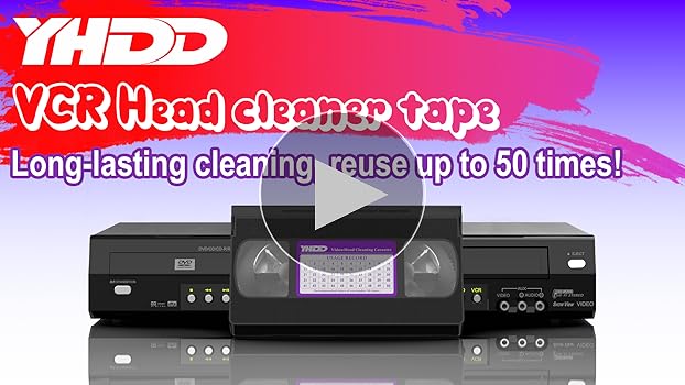 Amazon.co.jp: YHDD VCR ヘッドクリーナーテープ VHS/VCR ビデオ