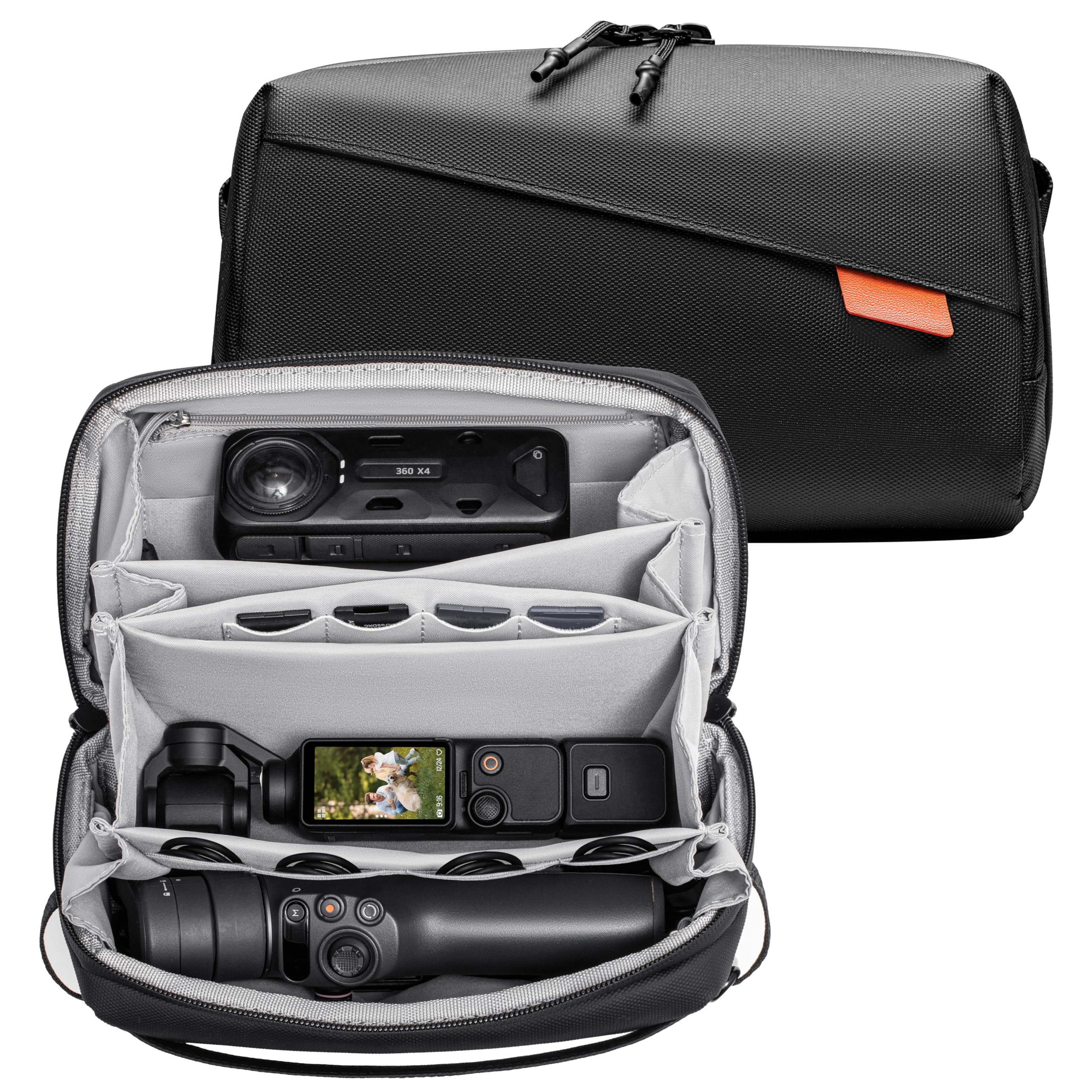 Tomat Osmo Pocket 3 Carry Bag for DJI Osmo Pocket 3/ Osmo Mobile 7P /SEAccessories, Portable Travel Large Case Waterproof Multilayer All in One