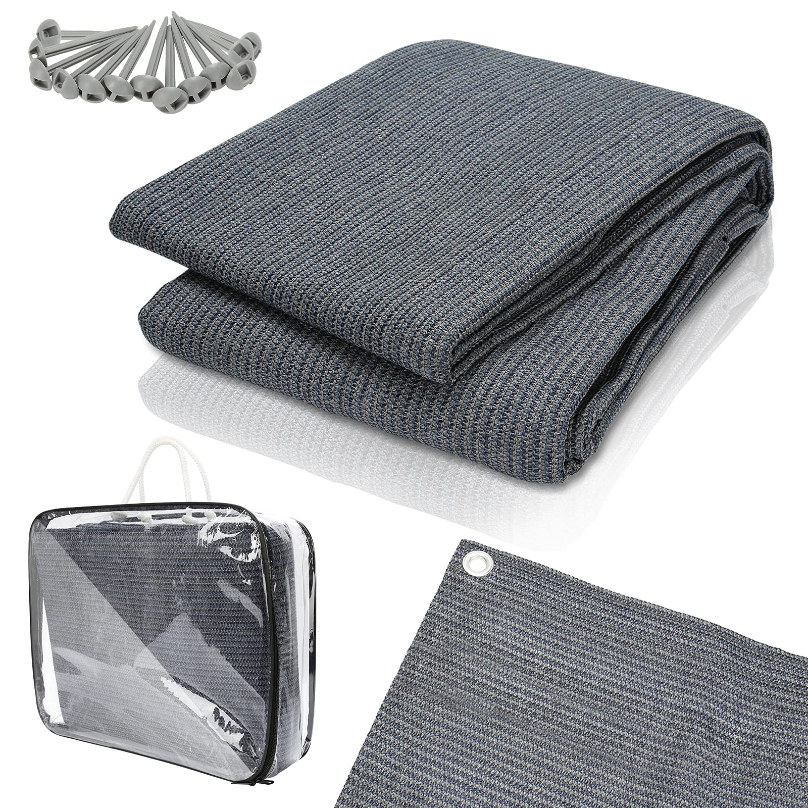 Daromigo Alfombra para Tienda de Campaña 300x500 cm Antideslizante Transpirable Lavable con Bolsa de Transporte