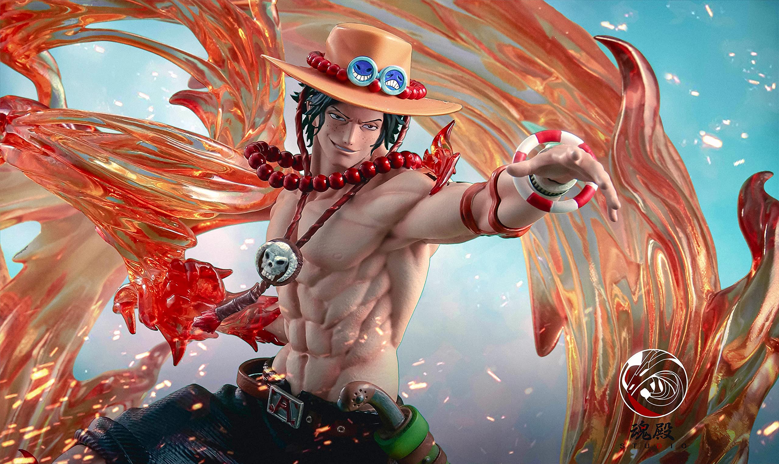 ポートガス・D・エース 　フィギュア6個 Portrait.Of.Pirates ワンピースNEO-DX ポートガス・D・エース