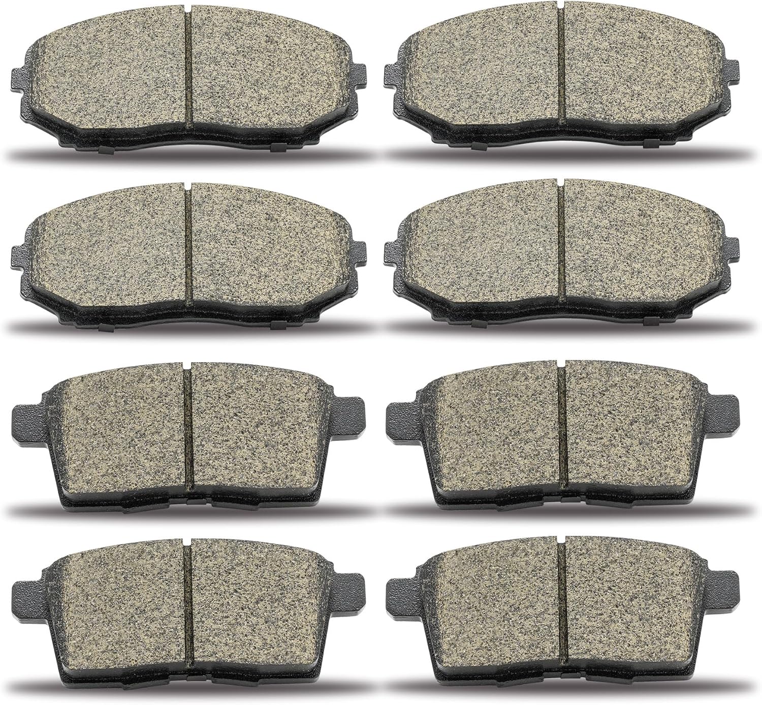 D1258 D1259 Front Rear Ceramic Brake Pads Set Compatible With 2007-2012 Mazda CX-7,2007-2015 Mazda CX-9,2007-2010 Edge, 2007-2010 Lincoln MKX,8pcs