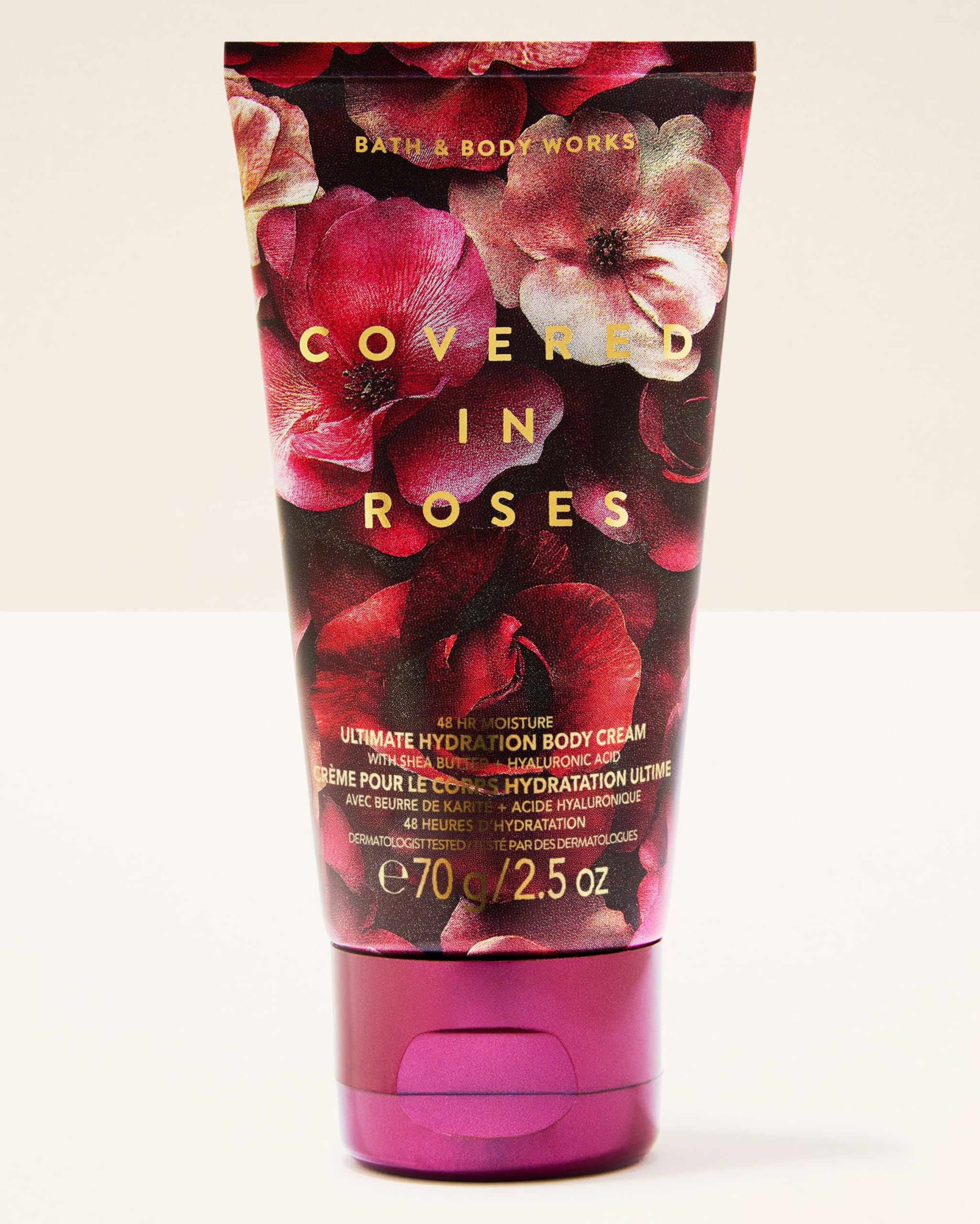 Bath & Body Works Covered In Roses Travel Size Ultimate Hydration Body Cream || Moisturizer for Soft, Glowing Skin |Nourishing Body Lotion for Women | With Shea Butter & Hyaluronic Acid|48 Hour Moisture Fragrance - Botanicals & Blooms|| 70 g / 2.5 oz-image-13