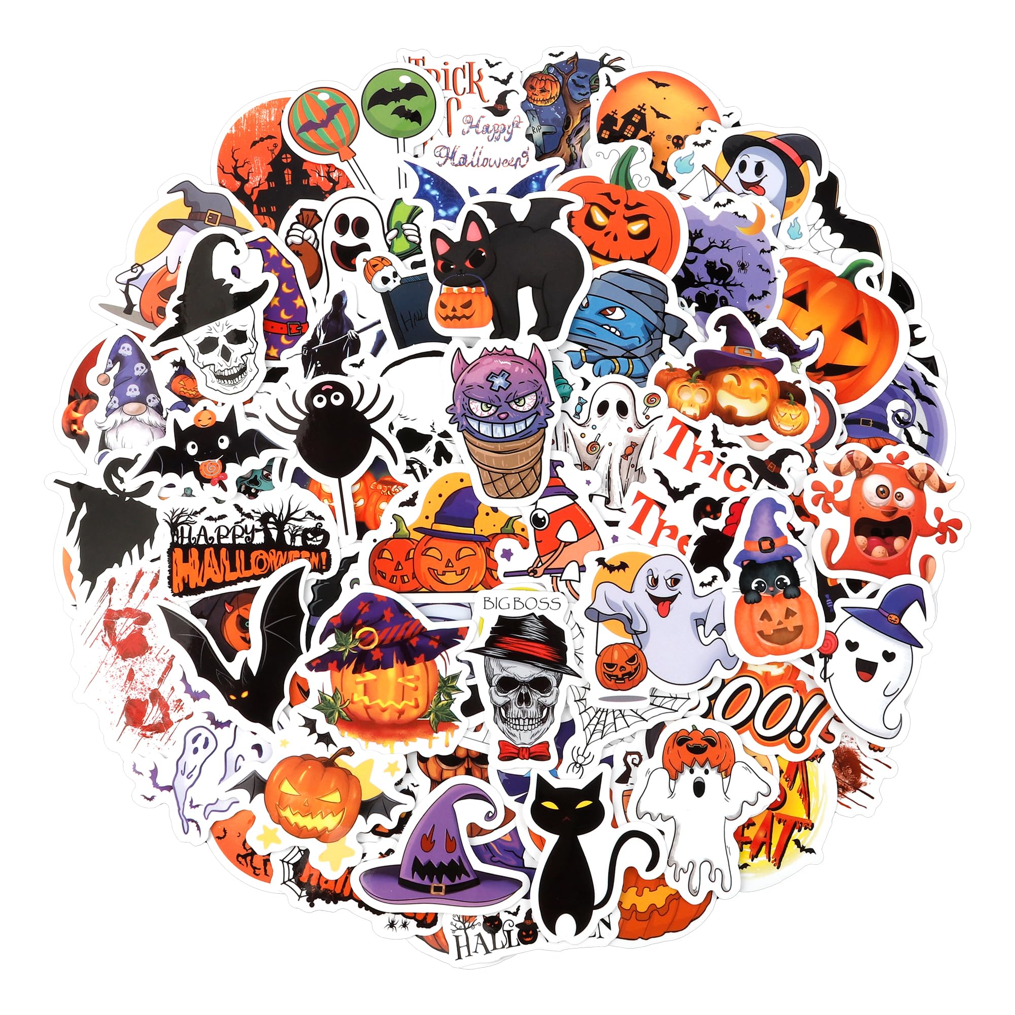 80 Packs Halloween Pumpkin Decorating Kit, Make Pumpkin Face Stickers - View #11