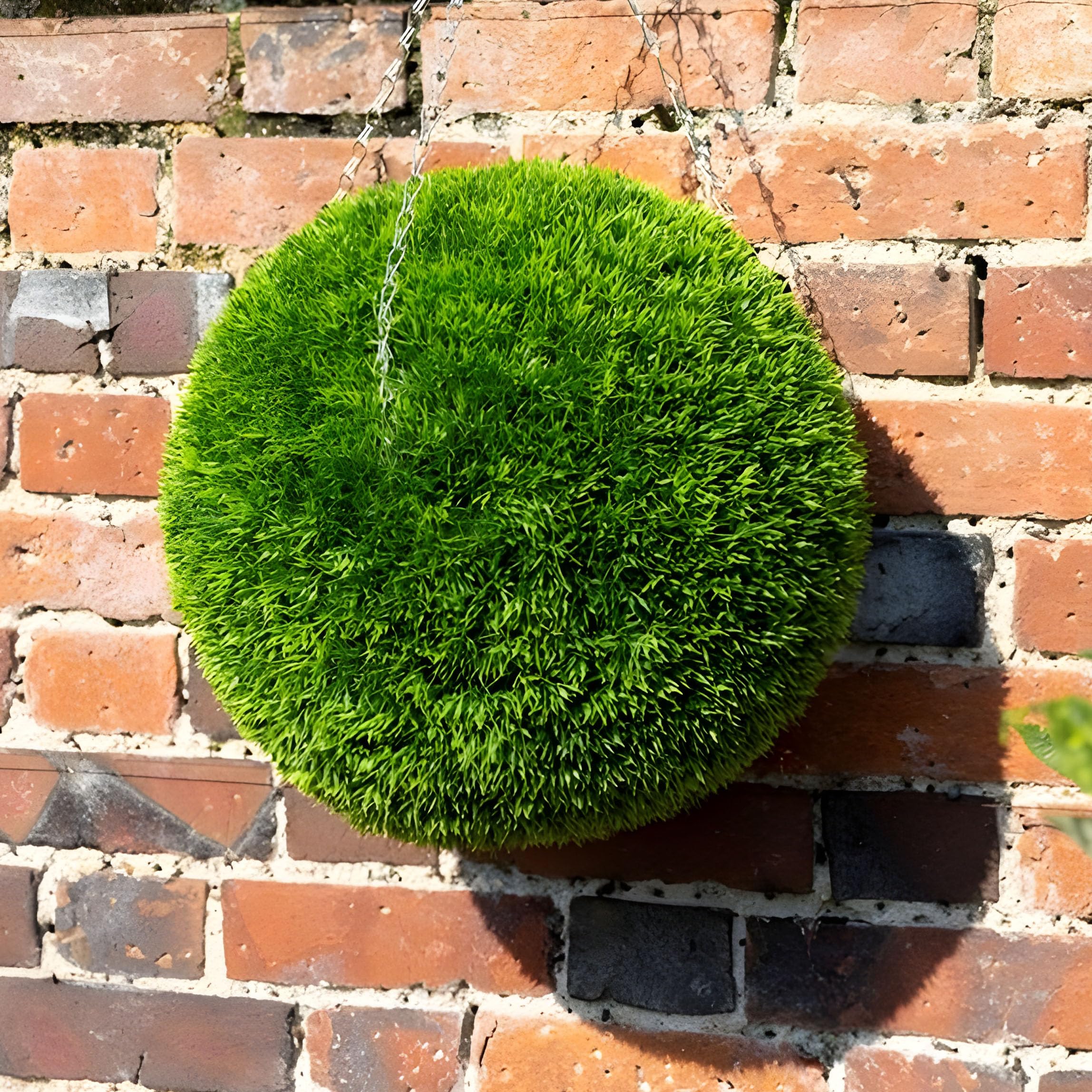 Primrose Grass Artificial Topiary Ball Uv Resistant Non-Fading (38Cm, )