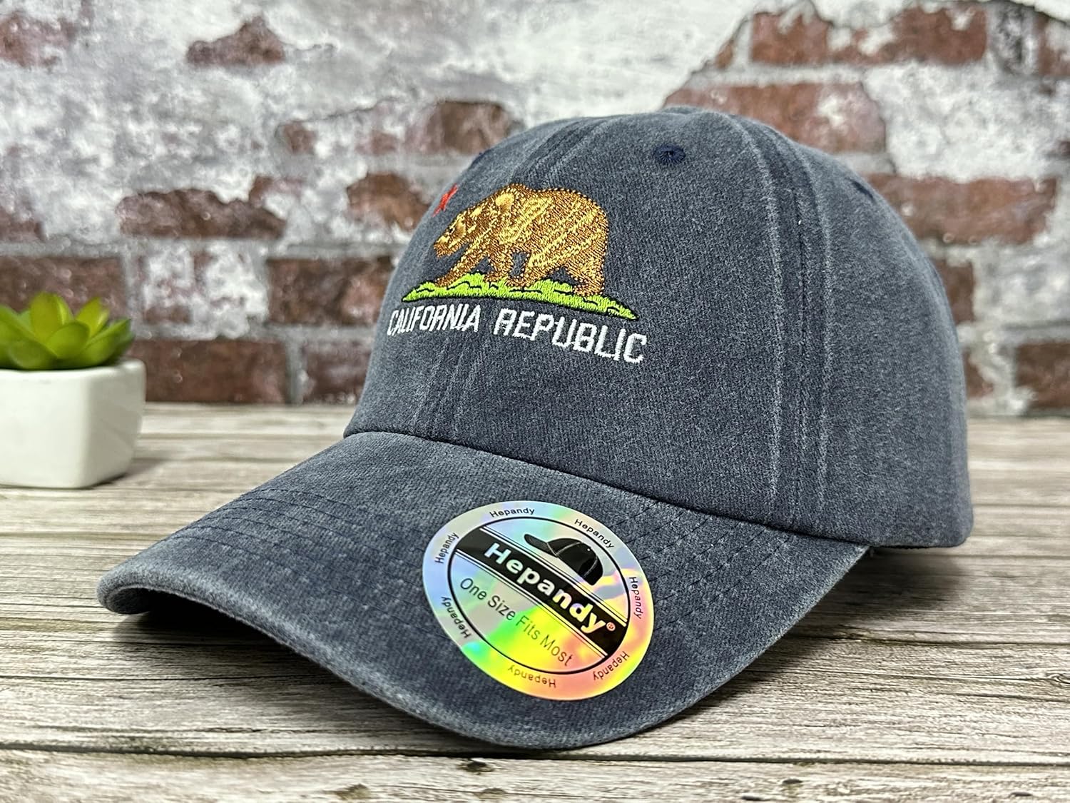 Hepandy Embroidered California Bear Hats - Image 2