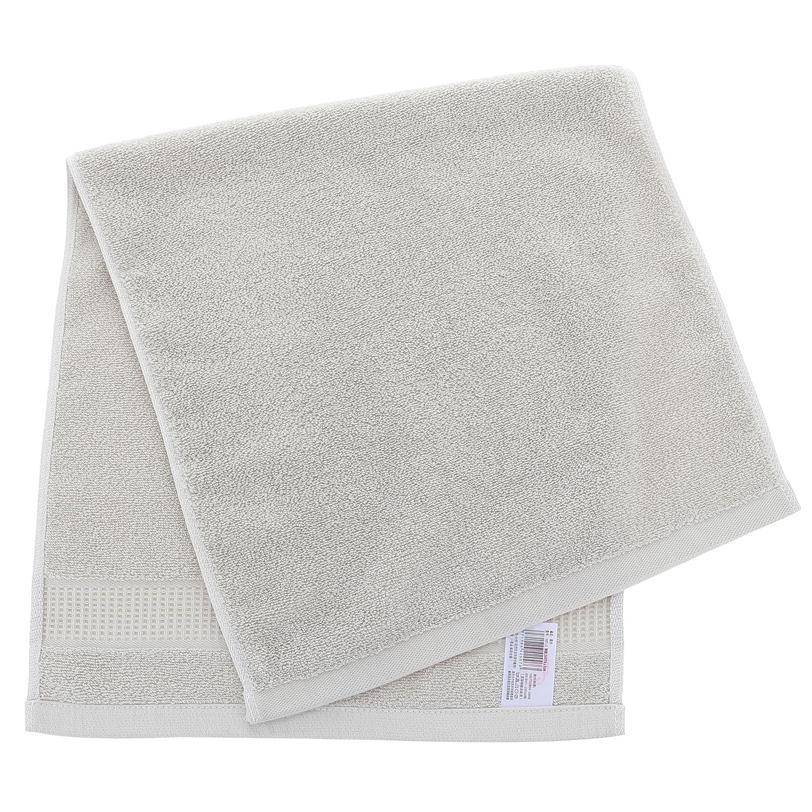 Toalla facial de algodón beige para baño de secado rápido doméstico
