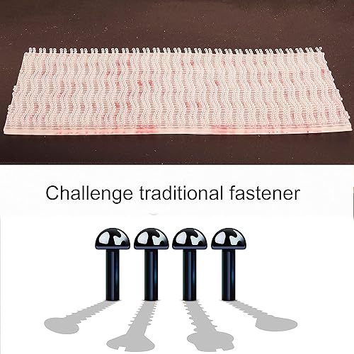 Miniatura 3 de Cierre de doble bloqueo de 2 x 4 pulgadas, 4 unidades, cinta entrelazable resellable, soporte EZ Pass, bloqueo de gancho adhesivo resistente, cinta