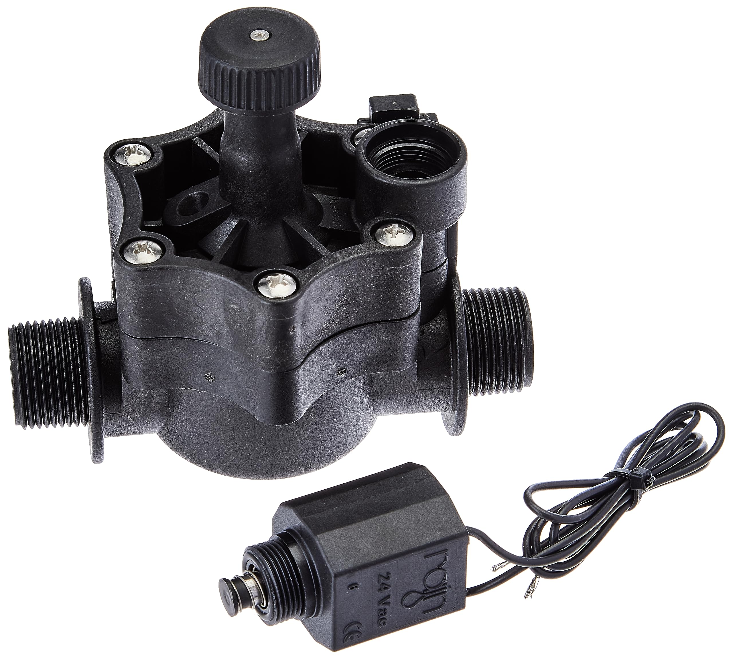 Aqua Control C12033 – Elettrovalvola maschio da 3/4, Nero, 1 pezzo
