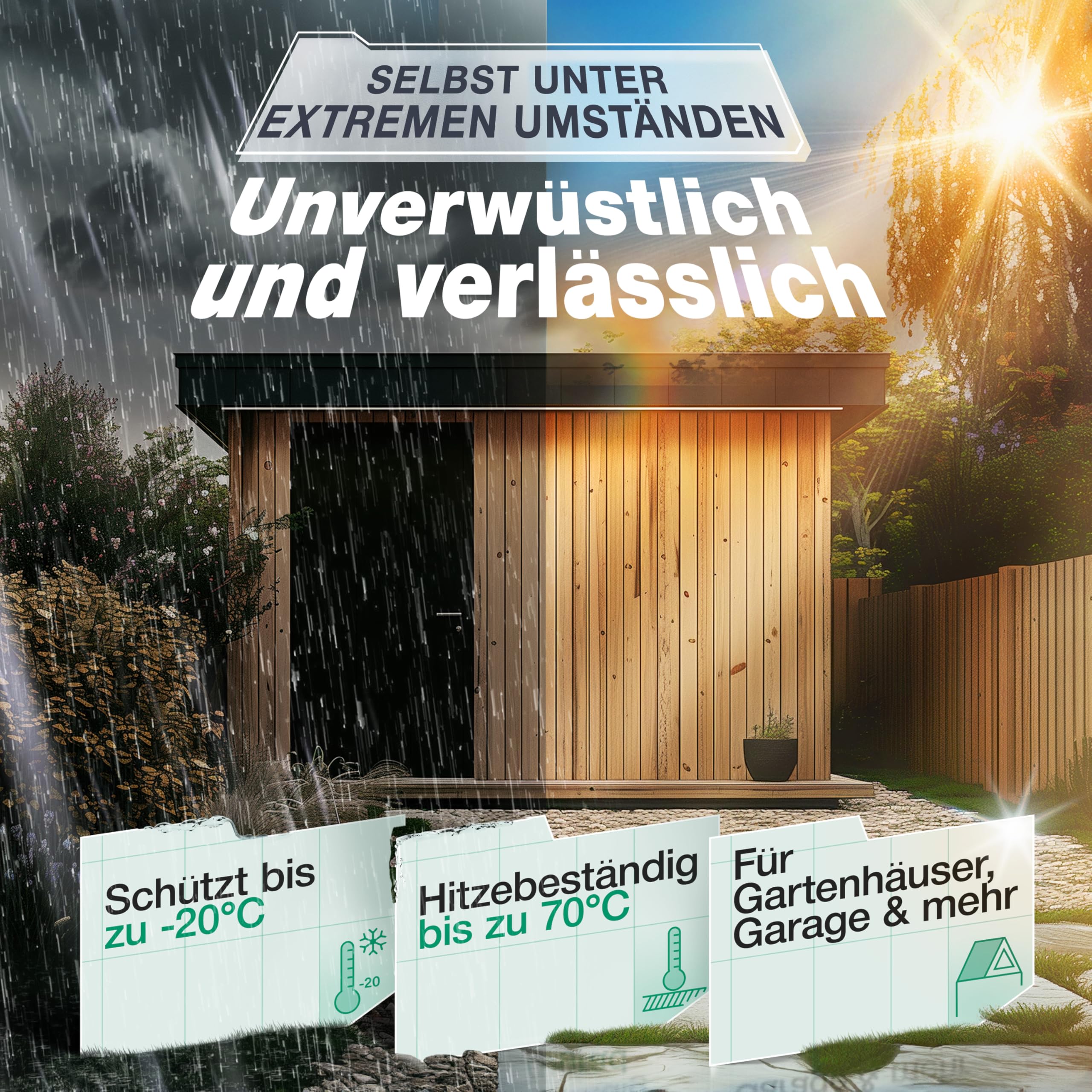 SMABIX® Dachfolie Aluminium 5x1m, selbstklebend mit starkem Bitumenkleber [EINFACHE ANWENDUNG], alternativ zu Dachpappe & EPDM-Folie, ideal für Gartenhäuser, Garagendächer und Schuppen