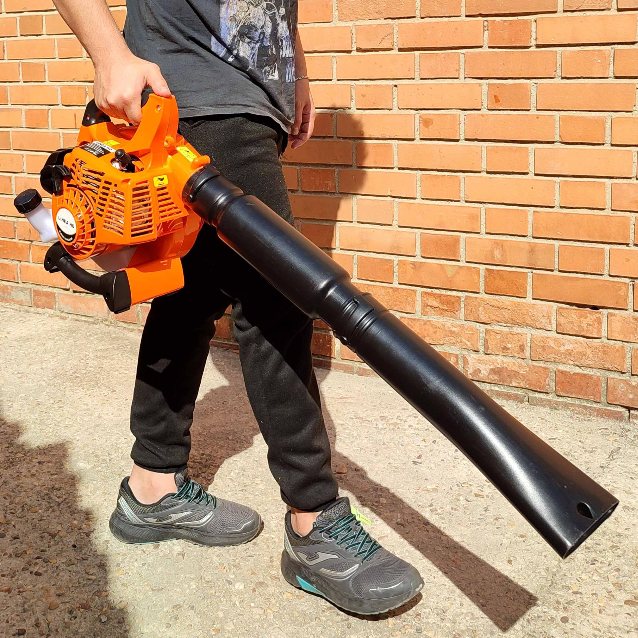 Soplador/Aspirador/Triturador de Hojas a Gasolina 26cc 2 Tiempos – Línea HD con Bolsa Recolectora y Accesorios