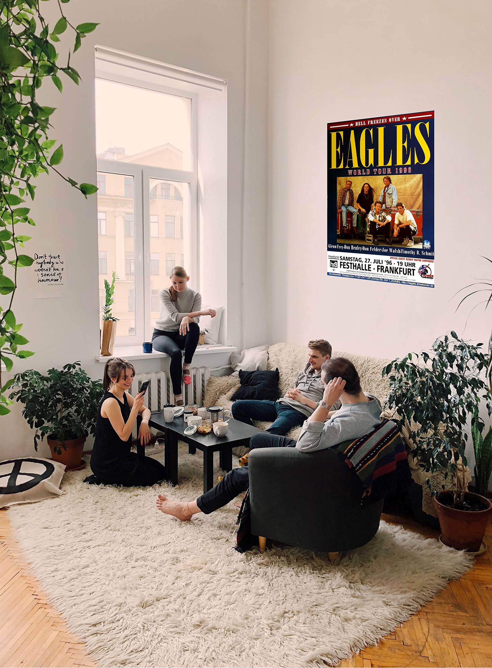 The Eagles - Hell Freezes Over, Frankfurt 1996 » Konzertplakat/Premium Poster | Live Konzert Veranstaltung | DIN A1 «