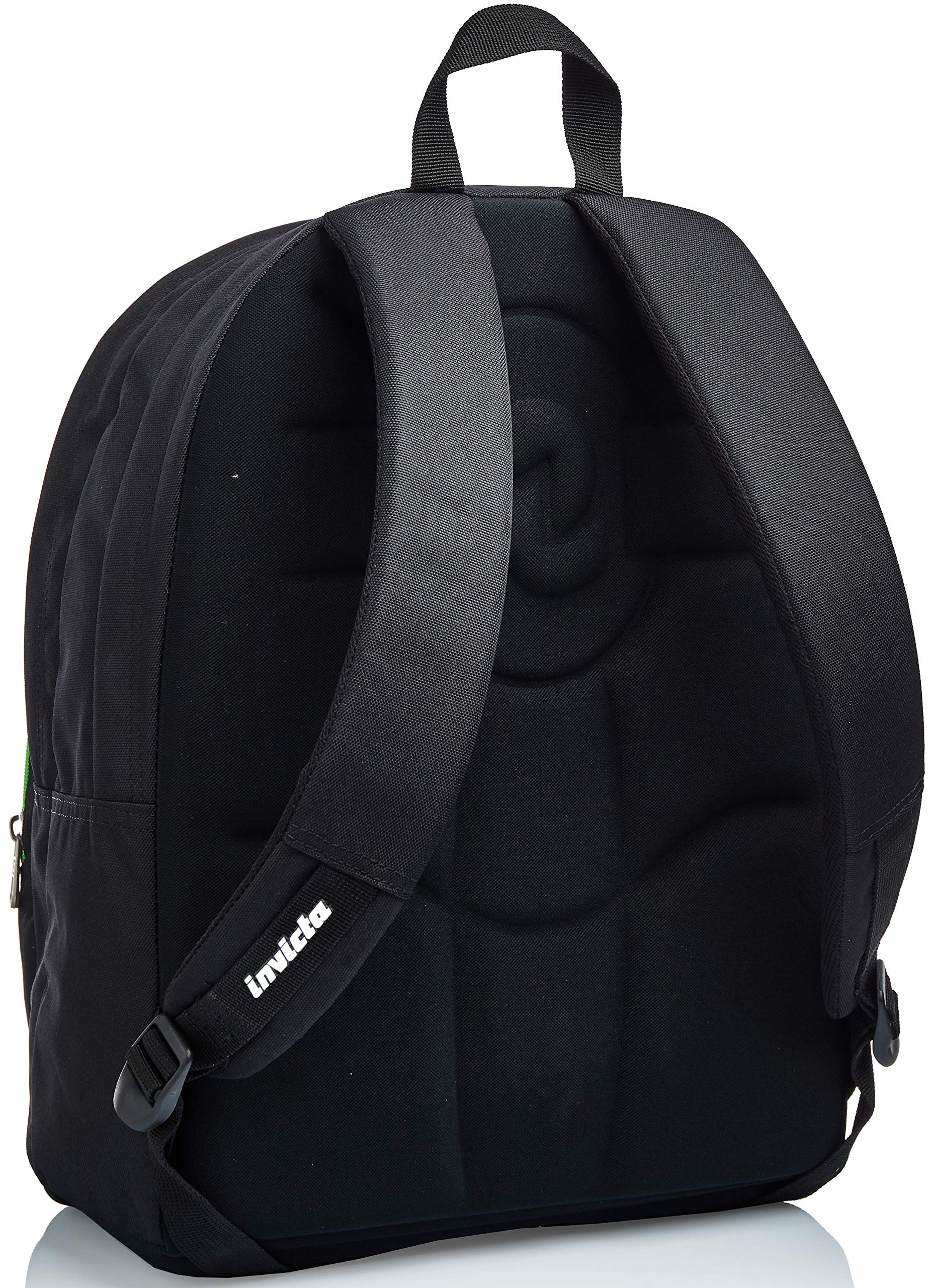 Invicta Backpack, Format KUPANG Knapsack Book Bag, One Size for Teen, Girls&Boys, Large Capacity, For School, Sport & Free Time, Italian Design, black