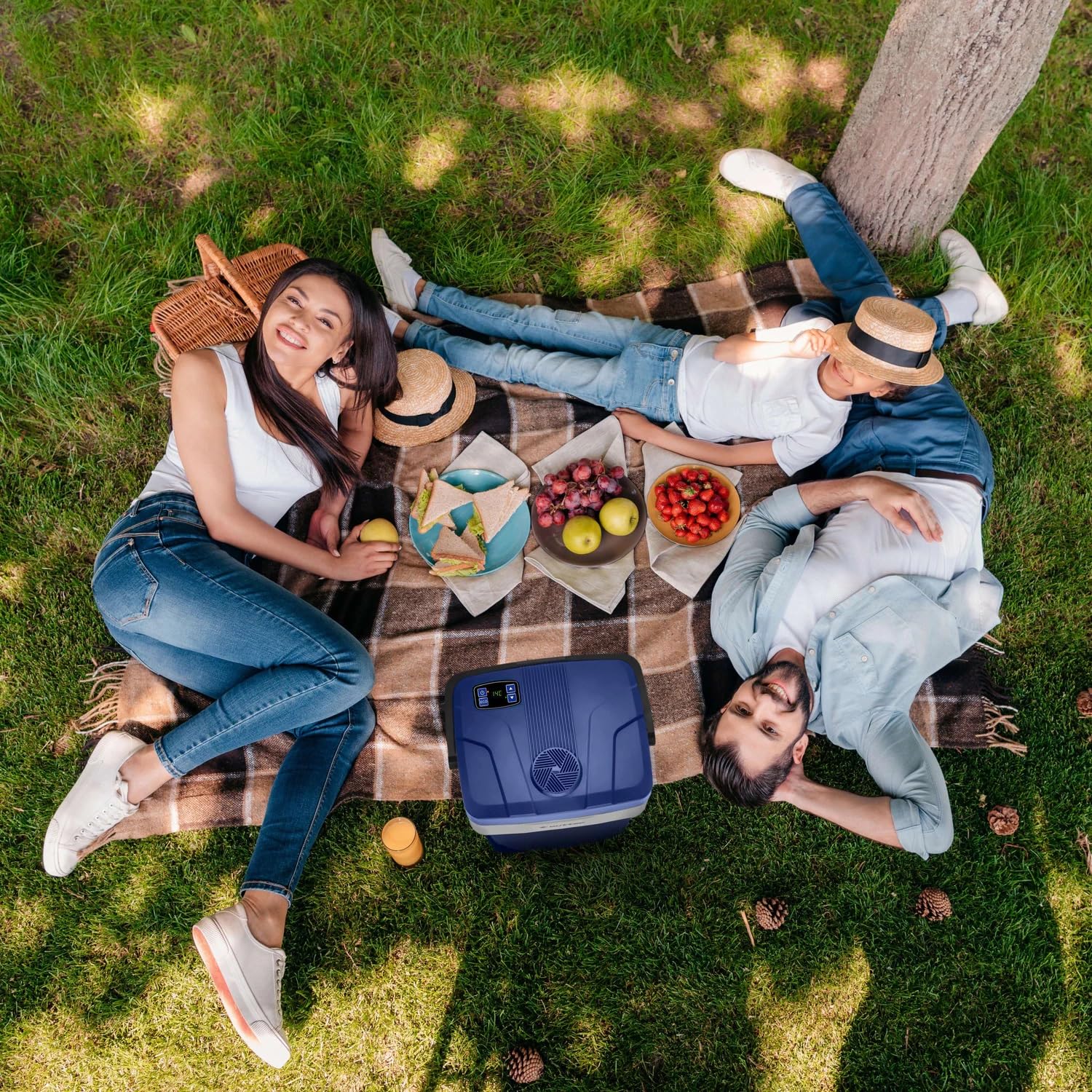 Glaciere Electrique 12v 220v 32L Outtec - glacière électrique Voiture, frigo Camping, glaciere a Compression, Mini glaciere Electrique, refrigerateur Camping Car, glaciere Voiture