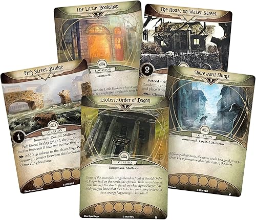 Vista 34 de Fantasy Flight Games Arkham Horror The Card Game Shattered Aeons Mythos Pack – ¡Descubre verdades cósmicas! Juego de cartas cooperativo de vida, a
