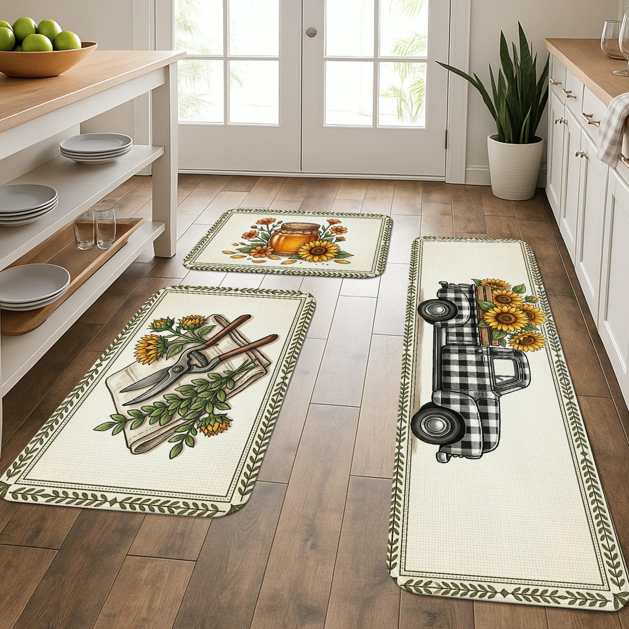 Tapis de cuisine confortable et lavable pour évier et buanderie
