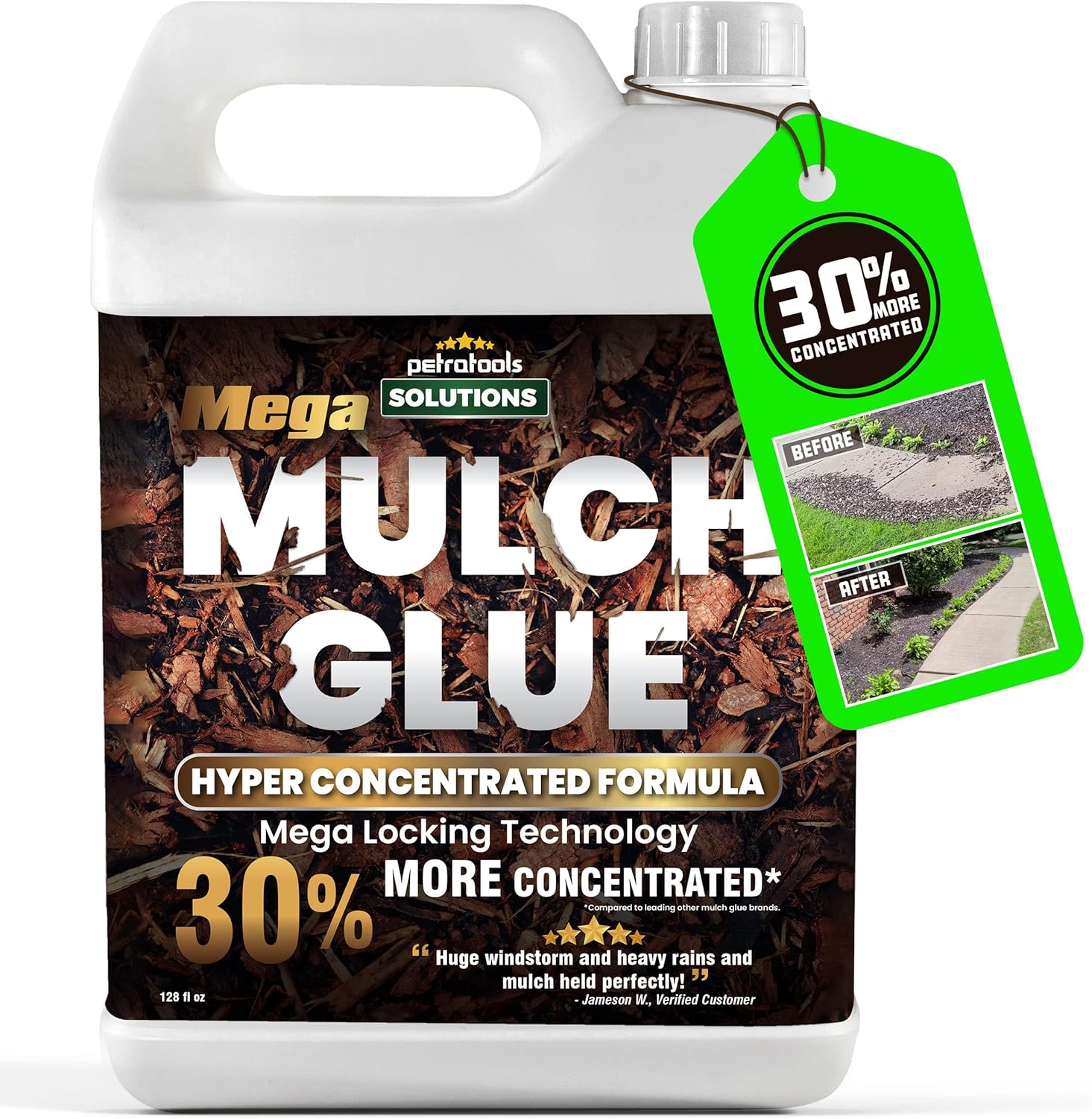 Buy PetraTools Mega Mulch Glue الصخر الغراء ، الغراء الحصى ، الموثق