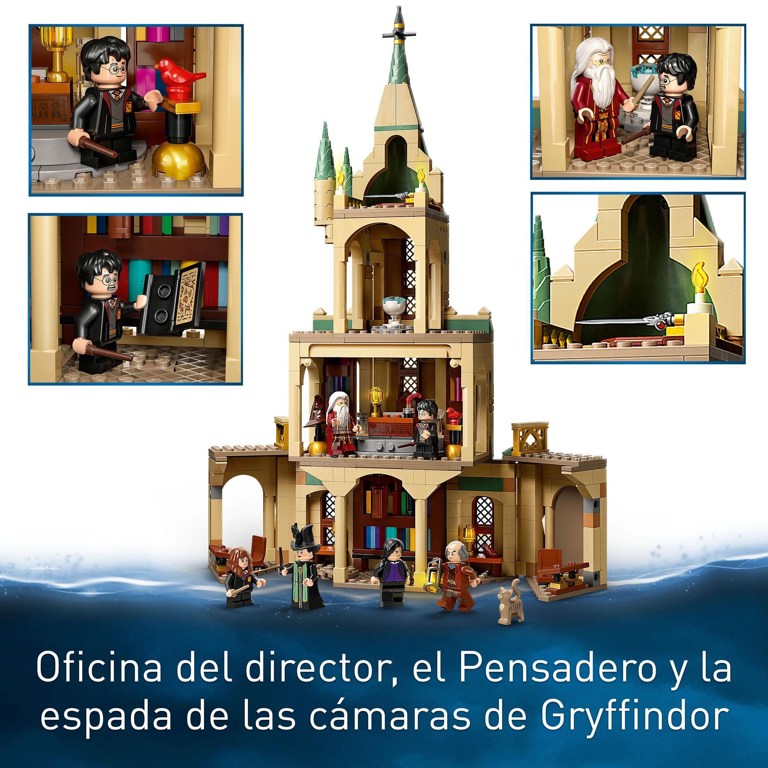 LEGO 76389 Harry Potter Schloss Hogwarts Kammer des Schreckens Spielzeug Set & 76402 Harry Potter Hogwarts: Dumbledores Büro Set zur Schloss Erweiterung mit dem Schwert Gryffindors und Minifiguren
