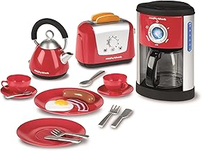 Casdon Morphy Richards Kitchen Set | Toy Kitchen Appliances For Children Aged 3+ | Includes Toaster, Coffee Maker, Kettle & More