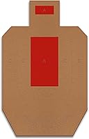 Vista 1 de Objetivos oficiales de cartón USPSA/IPSC, objetivo de torso para competición, objetivo de tiro de silueta, objetivos de cartón. Fabricado en EE. UU