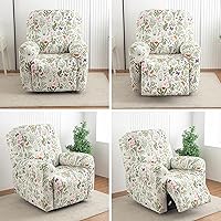 Vista 4 de Eco-Ancheng Fundas reclinables de 4 piezas, fundas para sillas reclinables, fundas elásticas para sofá reclinable, fundas ajustables