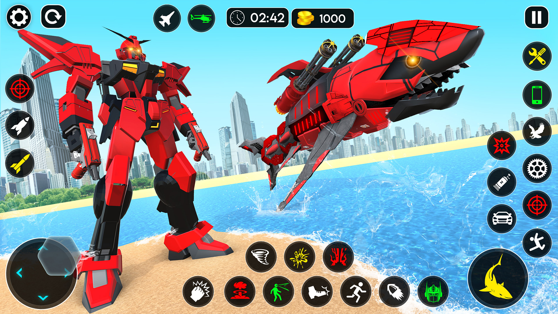 Iron Robot Shark Fighting Simulator (Game for Kids) Best Robot Transforming GamesAmazon.in