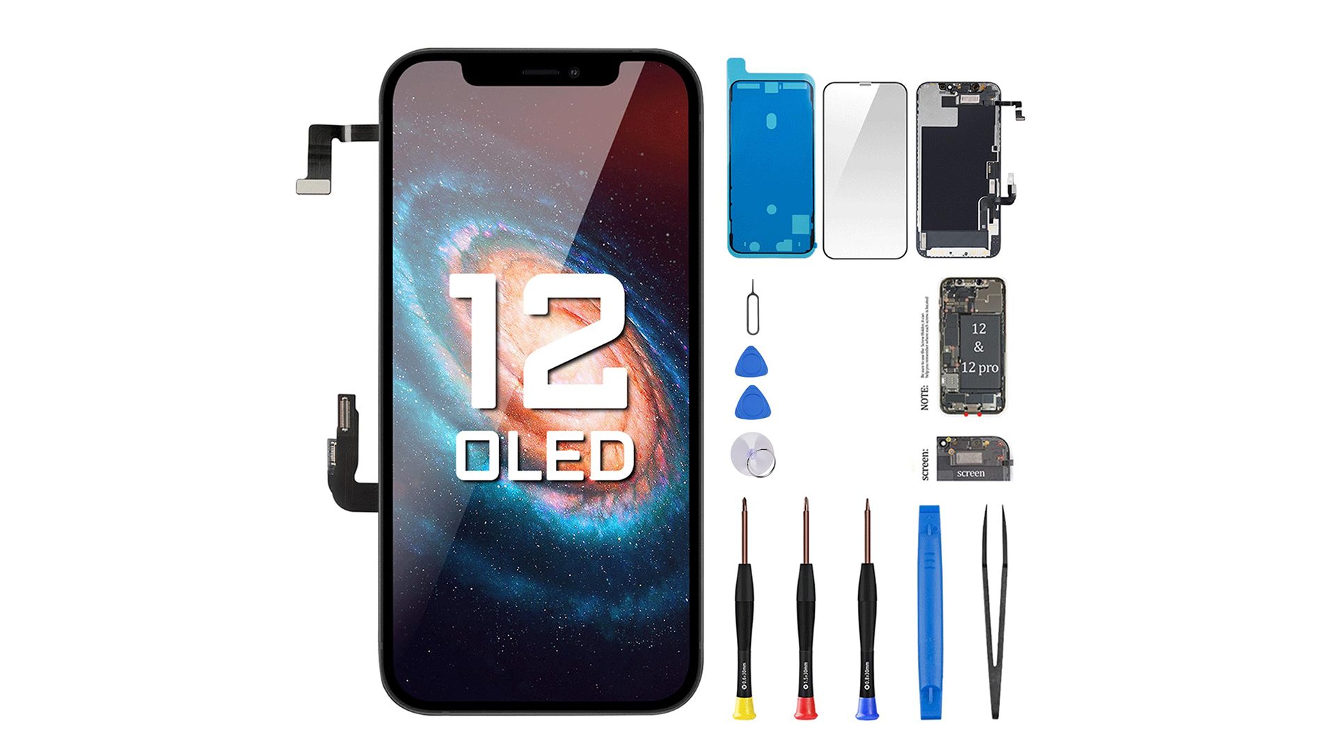 Amazon.com: DGSCSMY [OLED] for iPhone 12 Screen Replacement with