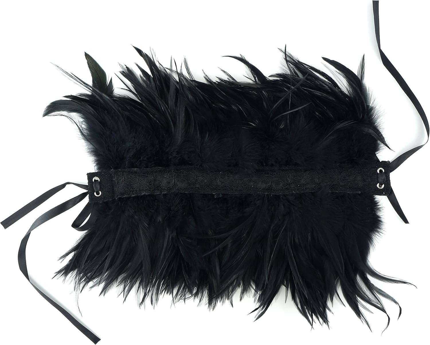 Natural Fashion Feather Choker Necklace - Black Sexy Shrug Steampunk Accessories