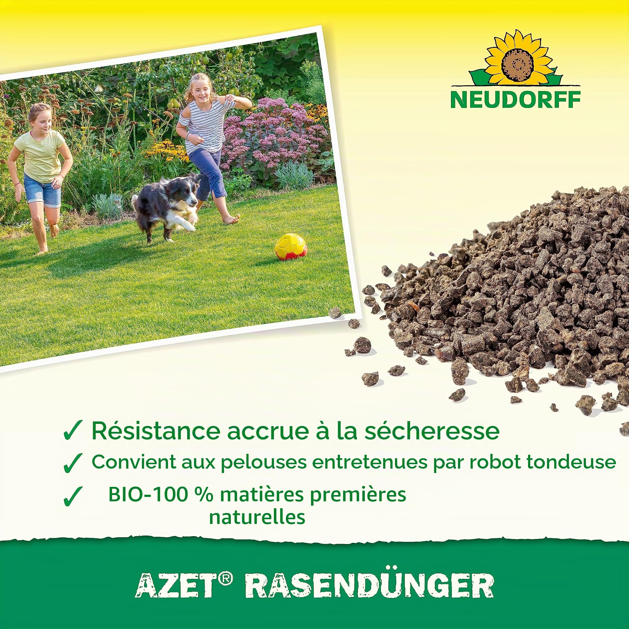 Neudorff azet Engrais pour Gazon, 20kg
