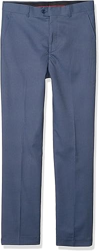 Isaac Mizrahi Pantalones de vestir ajustados con textura de pájaro para niños