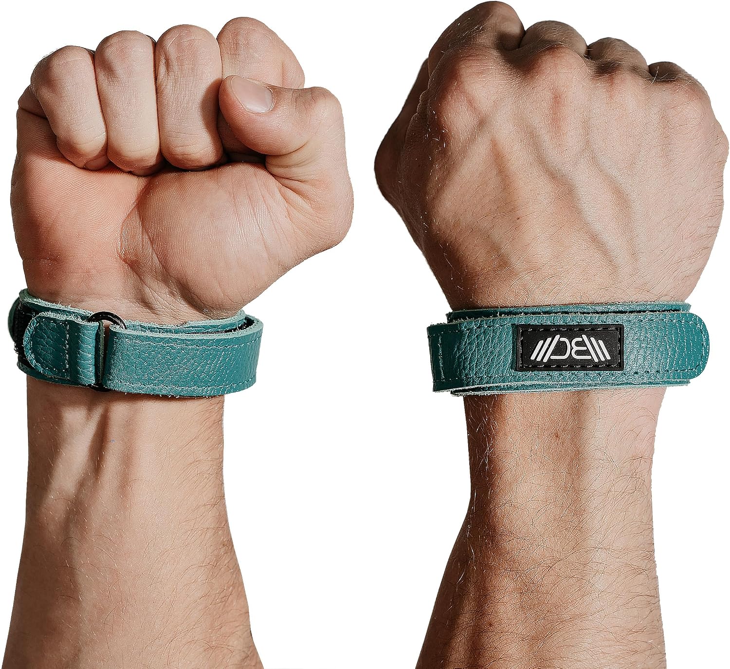 WARM BODY COLD MIND Slim Leather Wrist Wraps - Premium Low Profile Leather Wrist Support for Gym, Cross Training, Snatch, Jerk & Overhead Squat – Lightweight Wrist Support for Mobility & Comfort