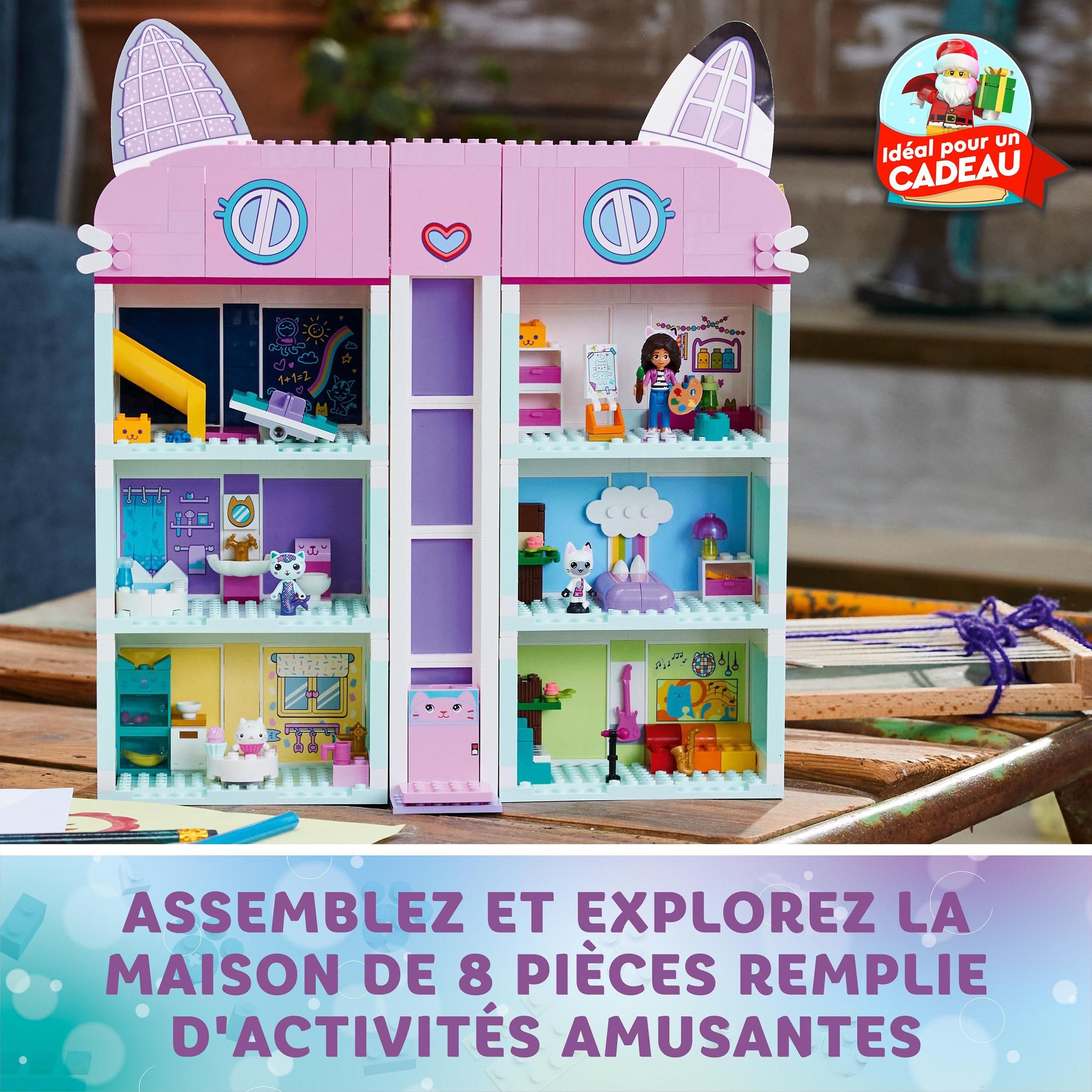 LEGO La Maison Magique de Gabby - Jouet de Construction - Maison de Poupées de 4 Étages - Figurines de Gabby, Pandy Pattes, Marine, P'tichou & Accessoires - Cadeau d'Anniversaire Fille dès 4 ans 10788