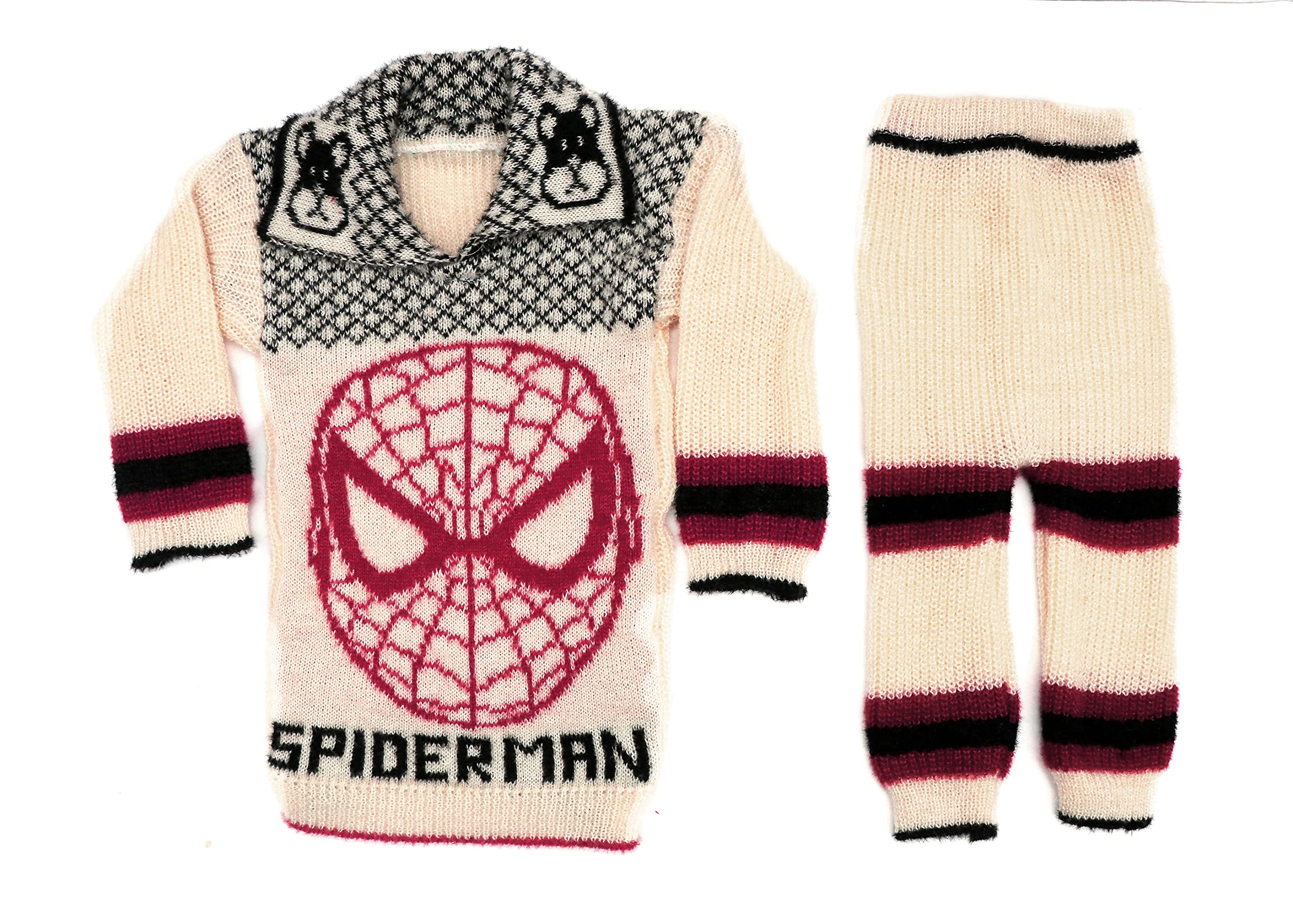 ShivarthKnitwear Handmade Crochet Fork Top,Sweatshirt,Sweater with Payajami for Baby Girls Dress Baby Showers