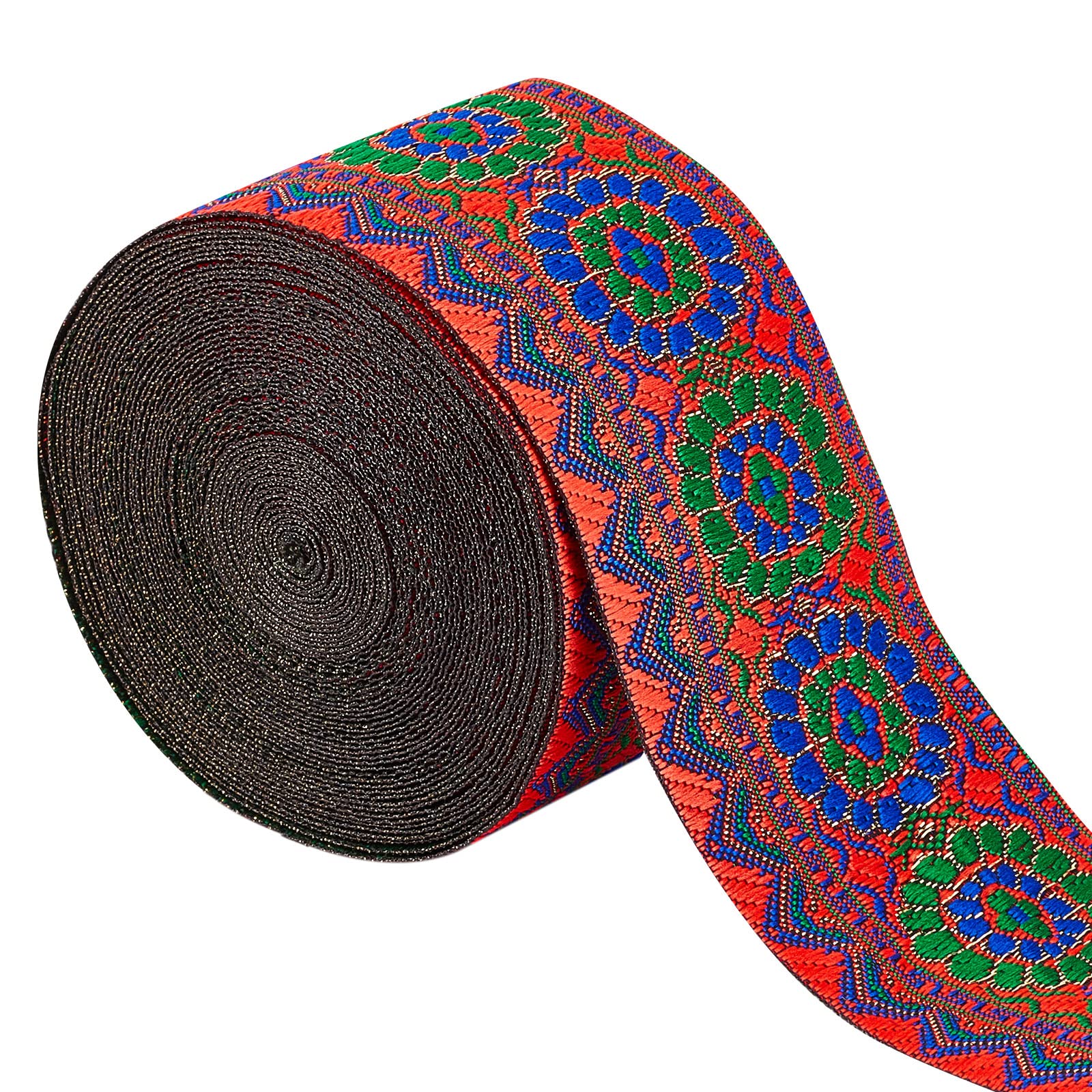 Amazon.com: GORGECRAFT 7M Floral Embroidered Jacquard Ribbon 2