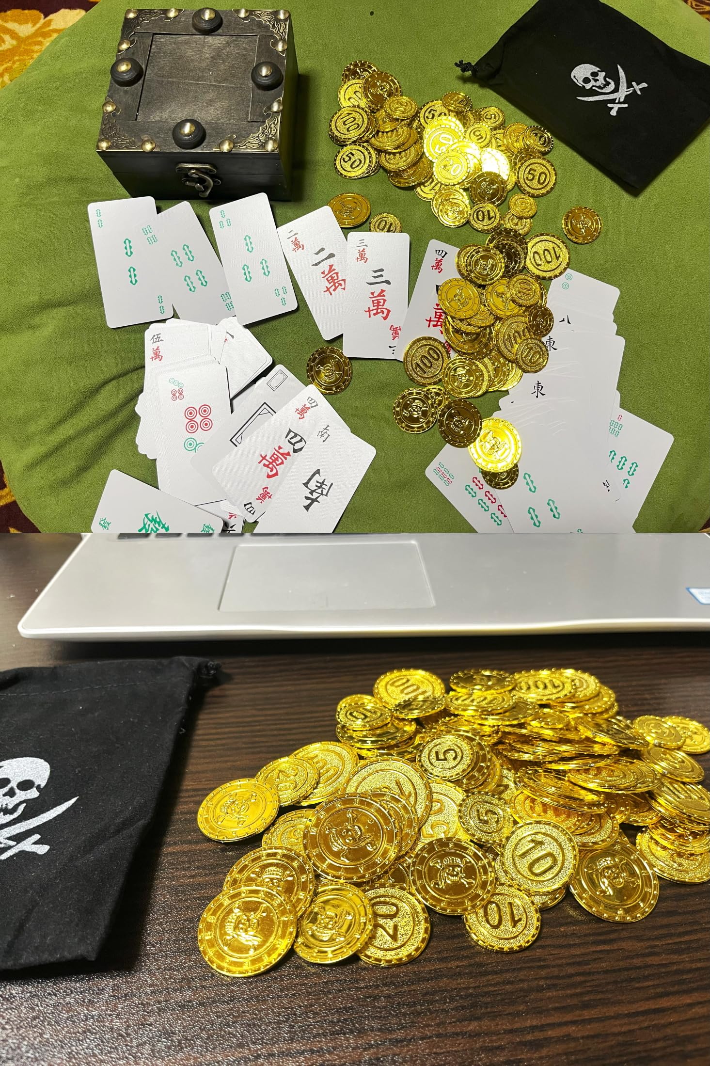 Amazon.co.jp: 海賊金貨 ドクロマーク袋付き 金貨 100枚セット 5種類 5 10 20 50 100 プラスチック製 おもちゃ  ゲームコイン 撮影小道具 [並行輸入品] : おもちゃ