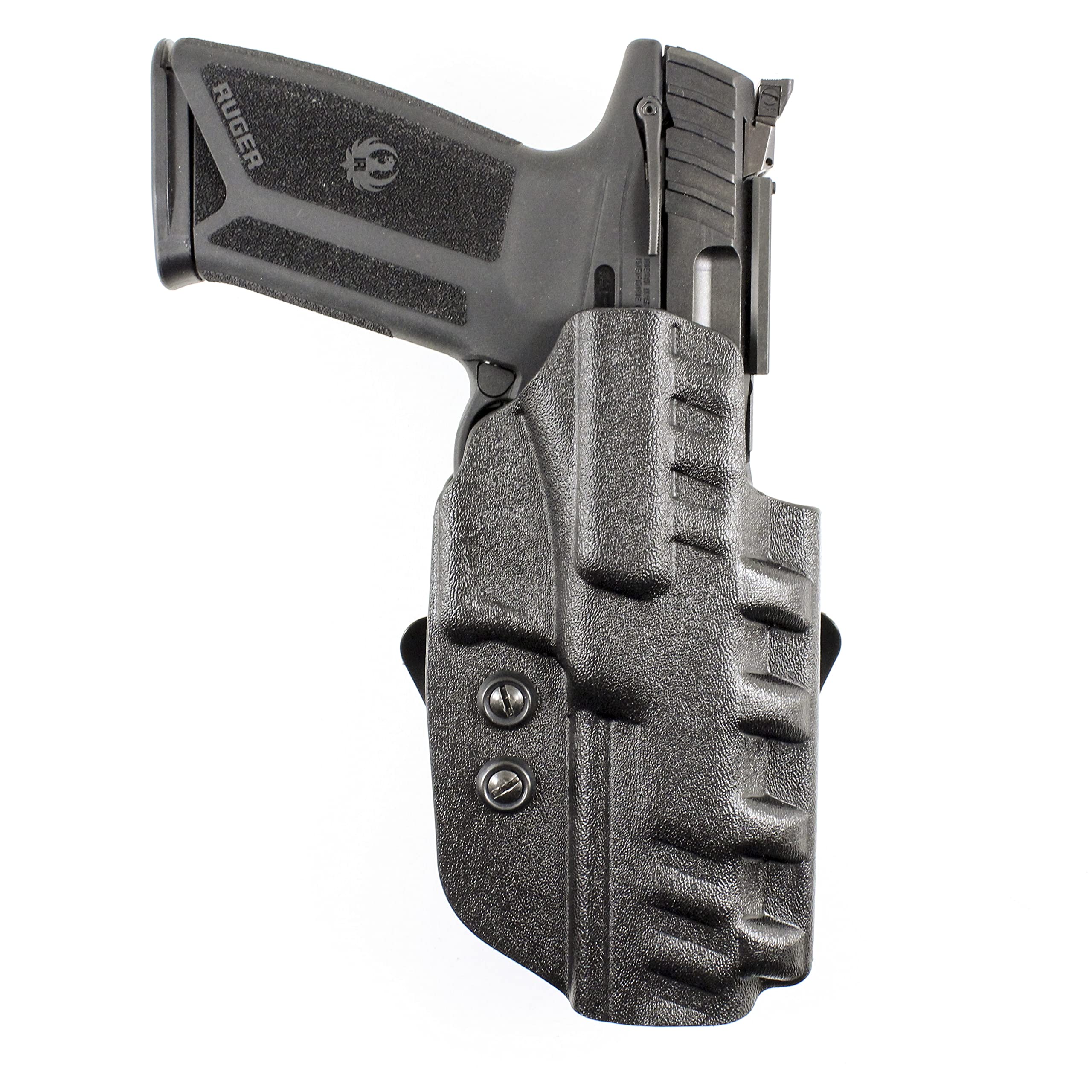 DeSantisCazzuto OWB Holster - Holster OWB, Compact Holster, Lightweight Adjustable Holster, Compatible with Ruger-5.7 with or without Red Dot Sight - Right Hand Draw, Black