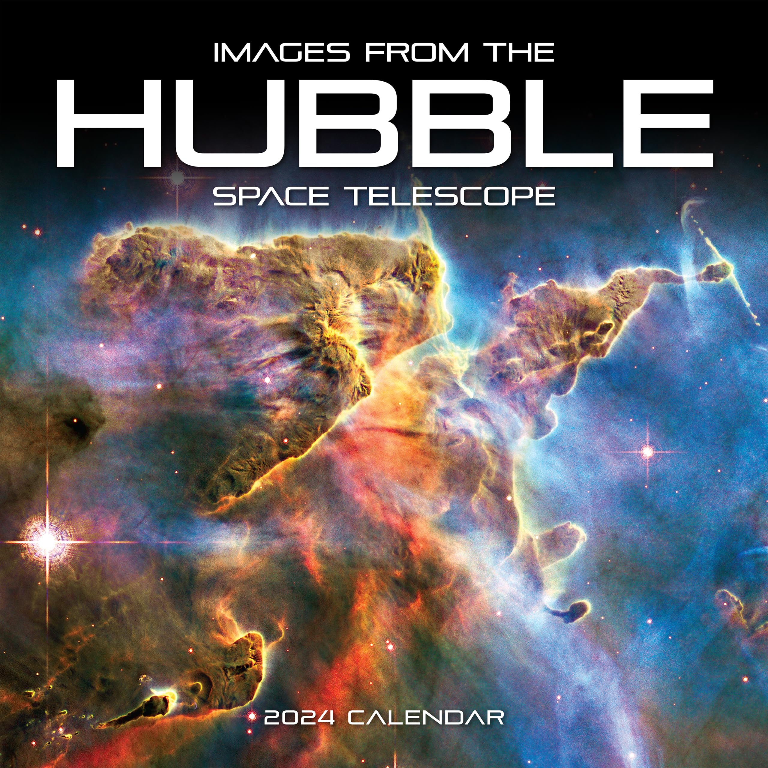 Hubble Space Telescope 2024 Large Wall Calendar, by Fresh Publishing, Size 302mm x 604mm (Open), Thick & Sturdy Eco Friendly (FSC) Paper.