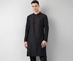 Symbol Men Festive Solid Long Kurta (Regular Fit)