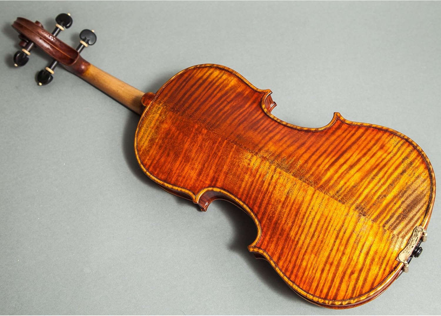 Sky Music Handmade Acoustic Violin Ebony Fitted 4/4 Full Size Acoustic Violin Two Piece Back Antique Finish