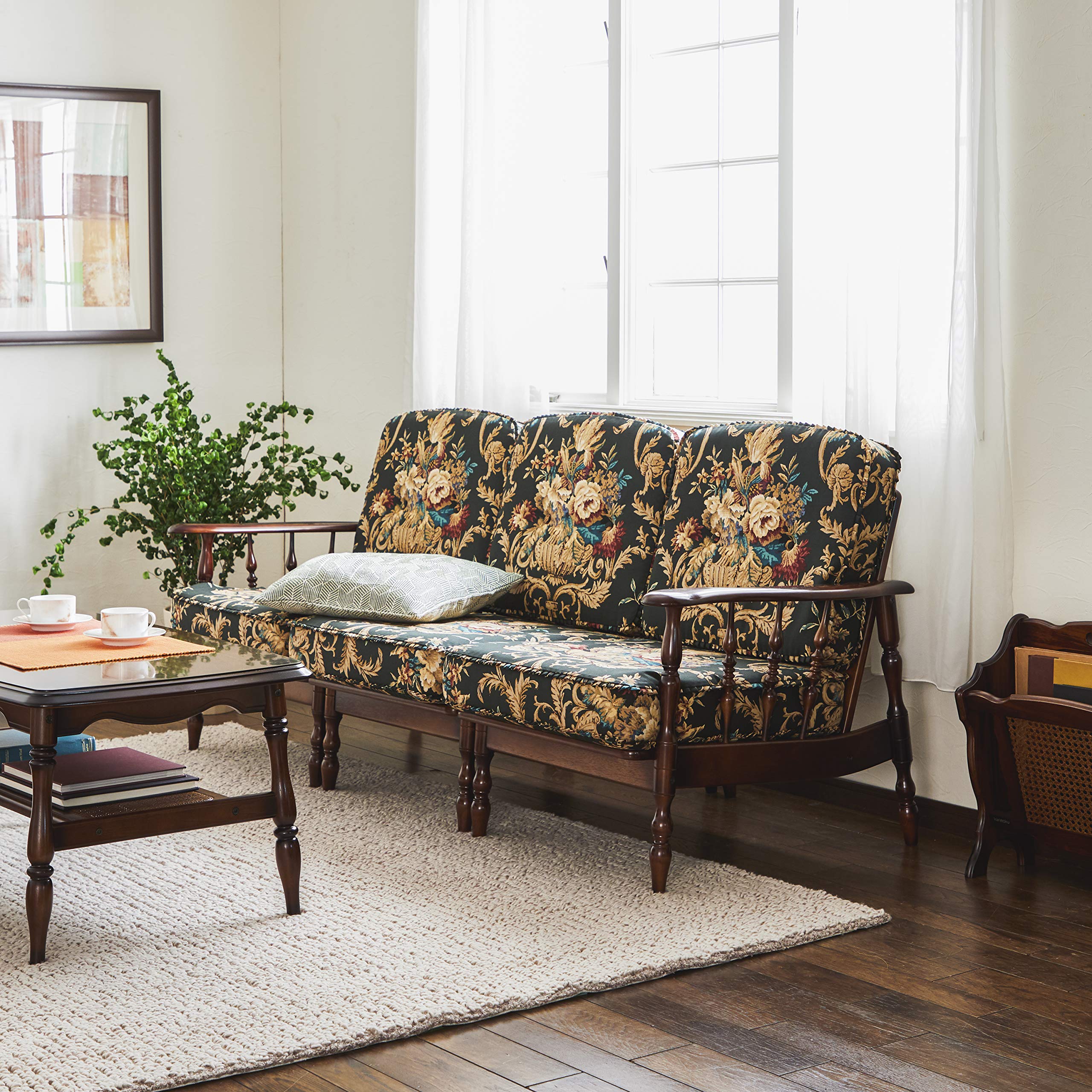 【セット①】カリモク コロニアル アームチェア/ソファー/ダイニングチェア/椅子 セット①】カリモク コロニアル アームチェア/ソファー