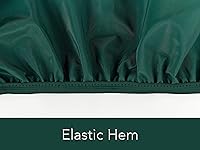 Vista 4 de Covermates Juego de funda ovalada para mesa o silla de bistró, material ligero, resistente a la intemperie, dobladillo elástico, fundas para mesa