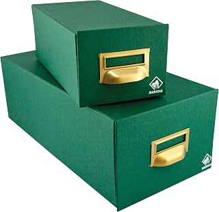Mariola 5-500 - Fichero cartón forrado 250 x 190 x 250 mm, color verde