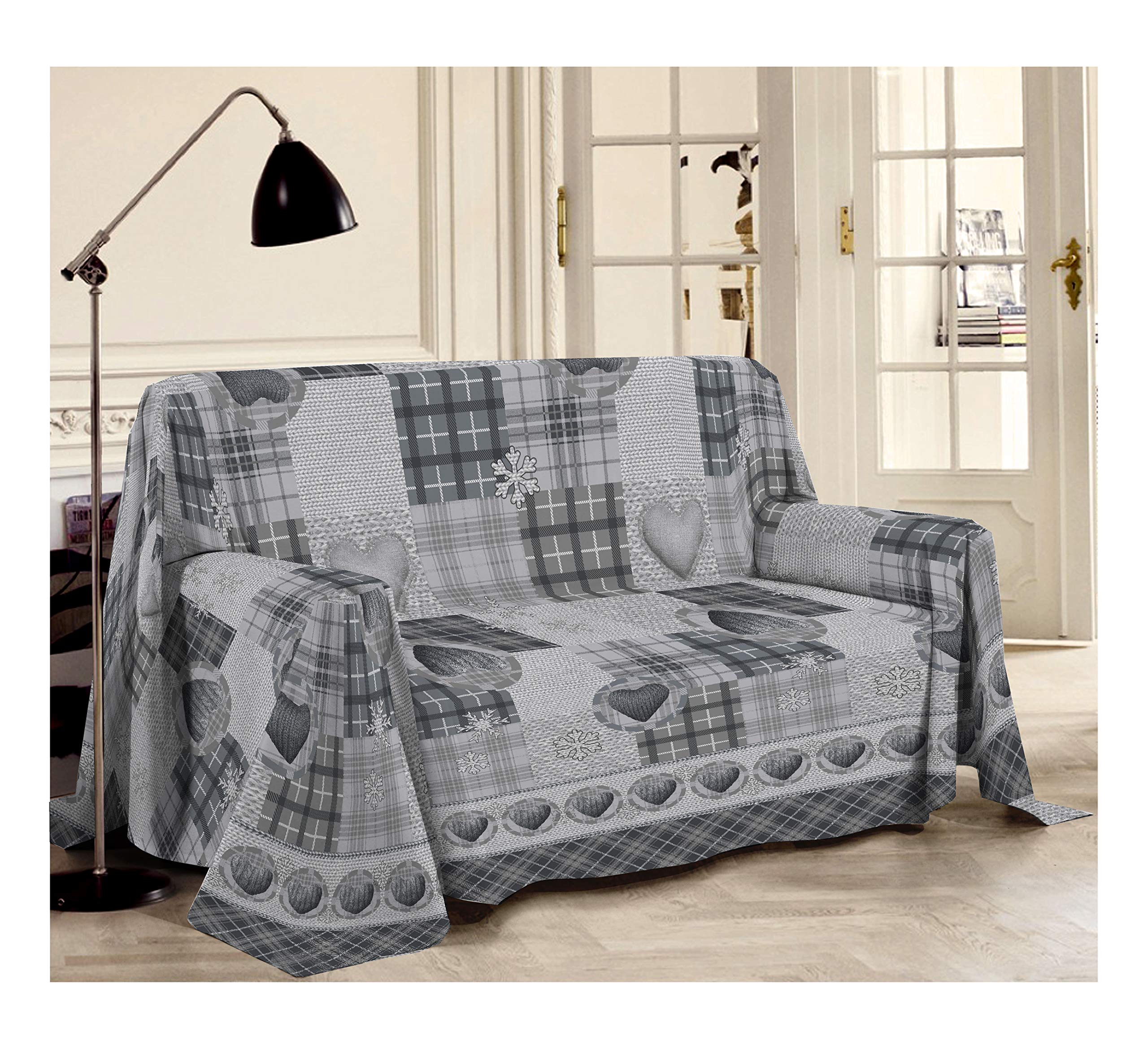 Image secondaire de Housse de Canapé en Coton Motif Montagne - 250 x 290 cm