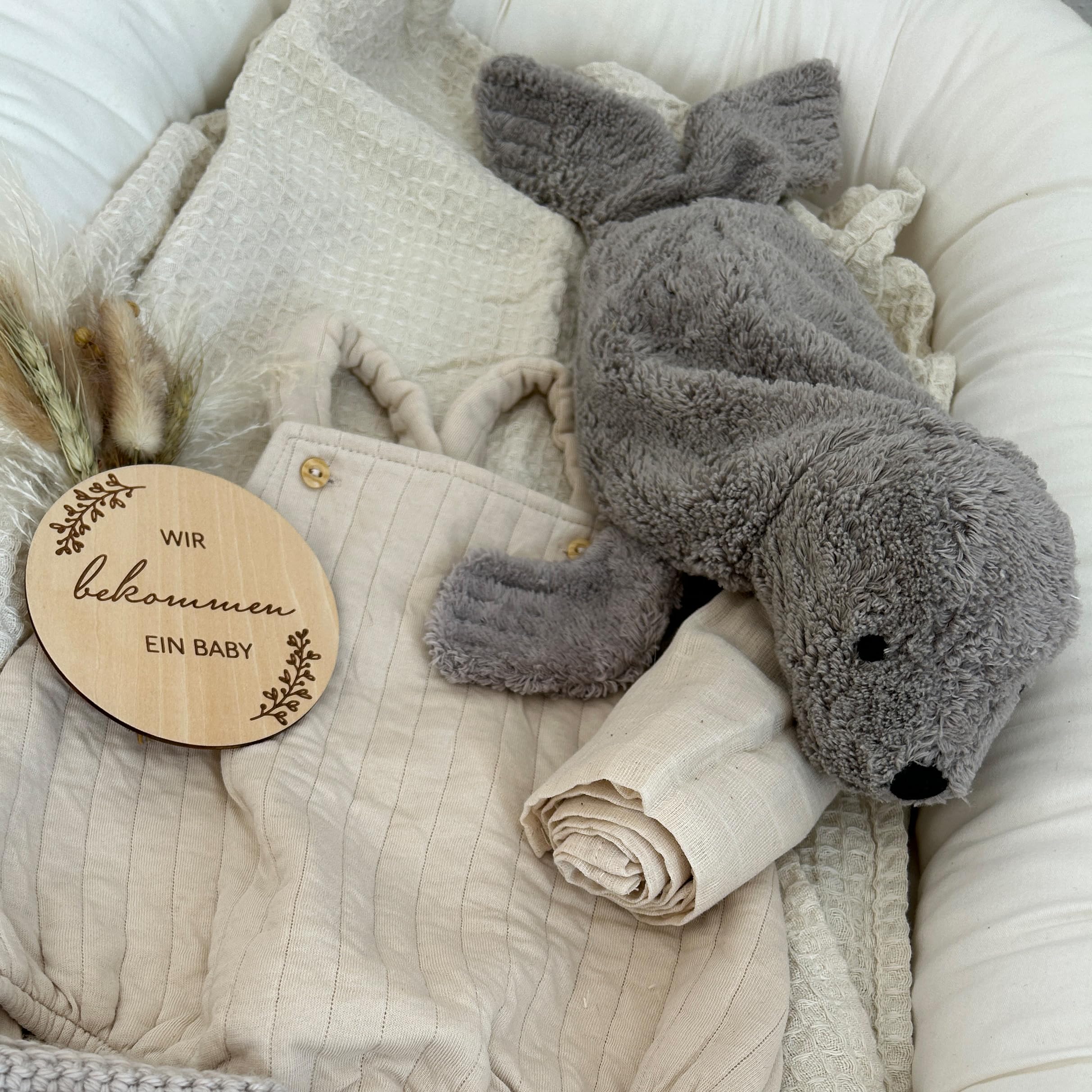 SENGER Tierpuppen Kuscheltier graue Robbe, klein