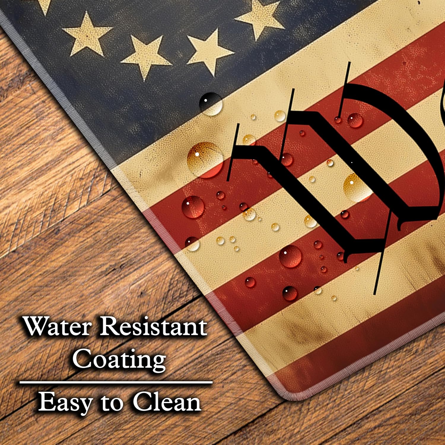 L&B Mercantile American Flag 1776 Betsy Ross We The People XXL Deskpad for Computer Keyboard and Mouse – Patriotic USA Gaming Mousepad, Extra Long XL Mouse Pad for Laptop Office Desk, Desktop Mat - Image 5