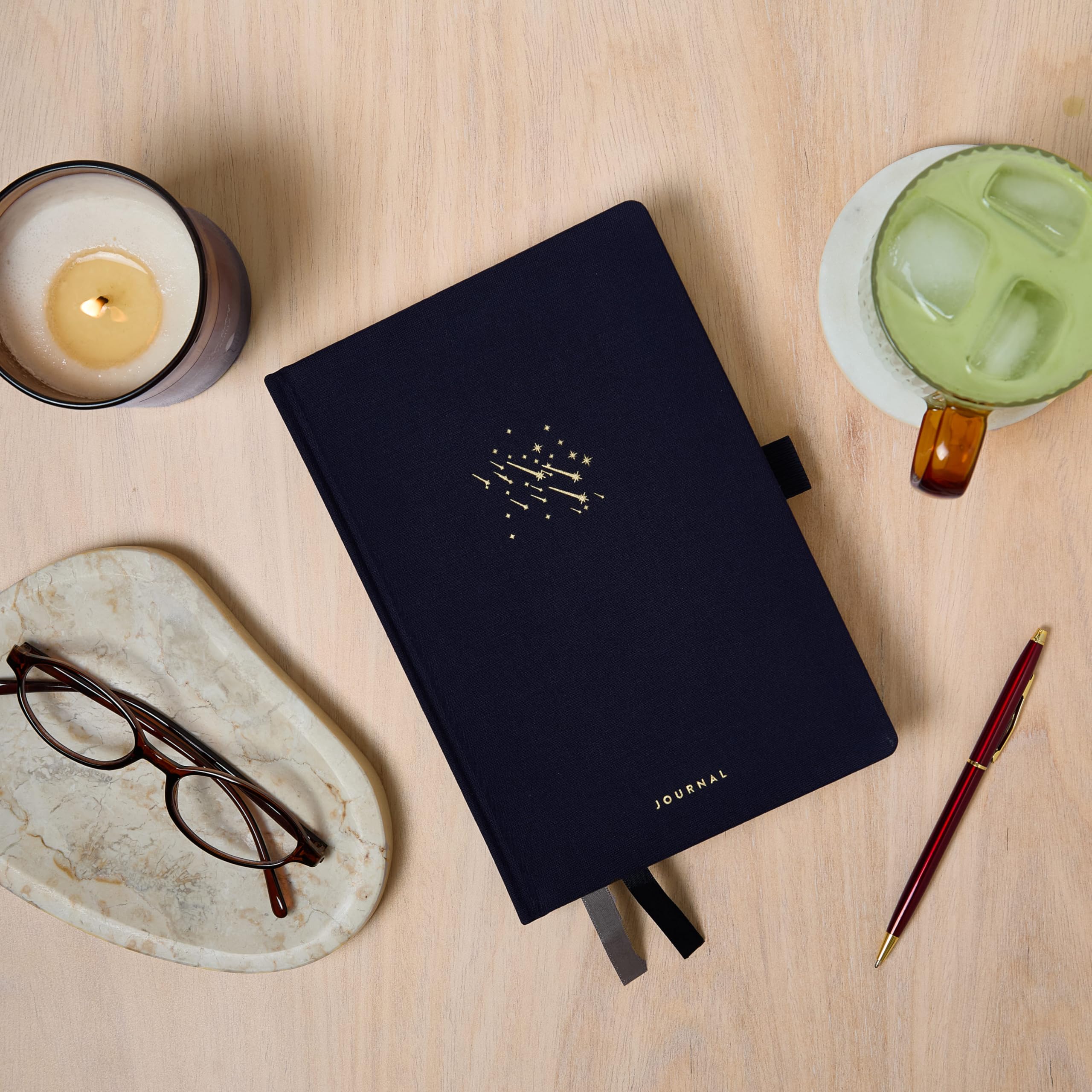 Scribble & Dot Bullet Journal/Quaderno Punteggiato - Starlight - Carta A5 ultra spessa 160 g/m² - Taccuino rilegato a mano - Diario a punti perfetto per artisti e creativi