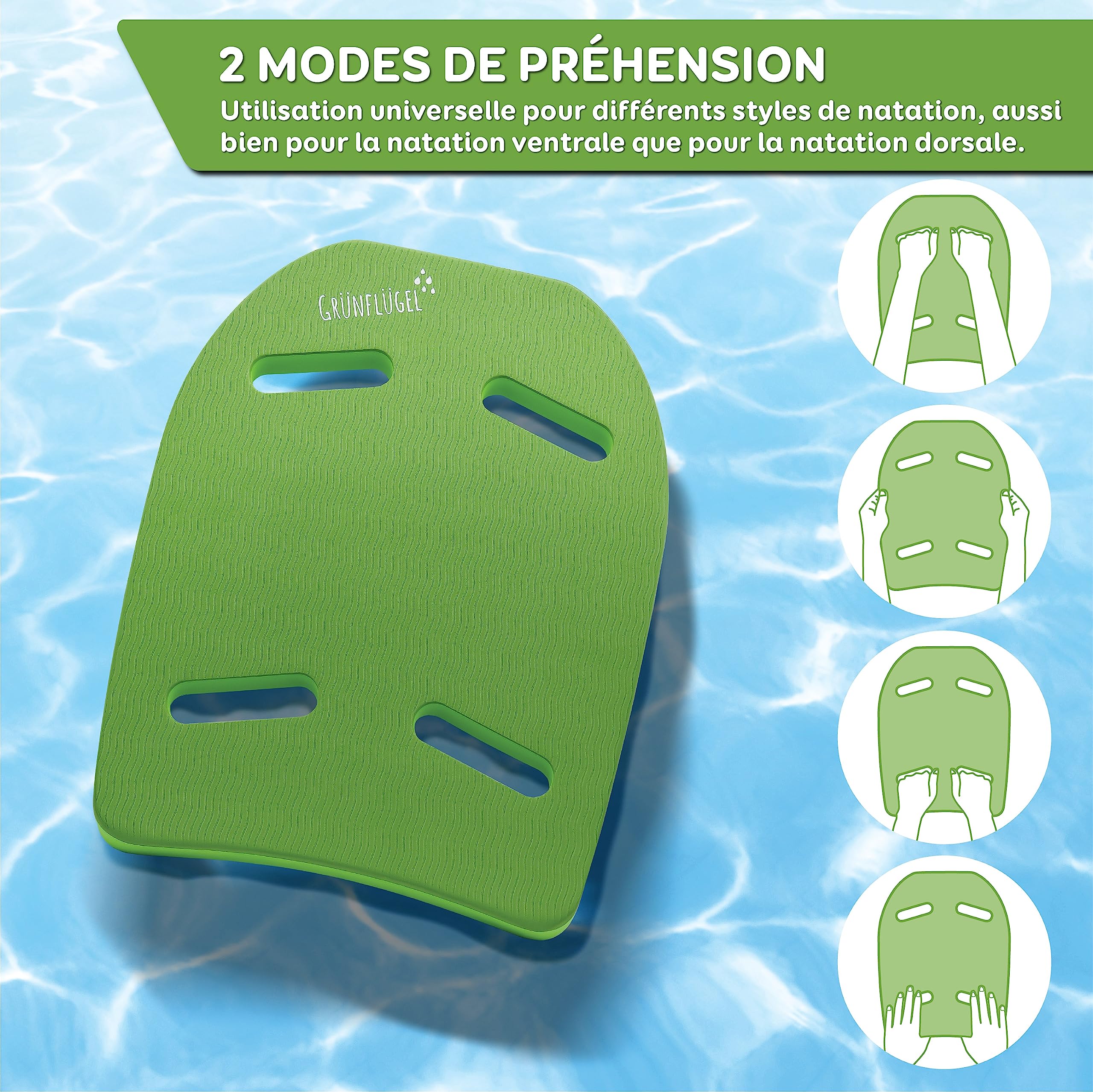 Planche Piscine Enfant 3 Ans - La Aide à Planche a Nager en Bio-TPE | Aide à la Natation Enfant 3-6 Ans | Bodyboard à la Natation Accessoires Aides à la Natation Piscine